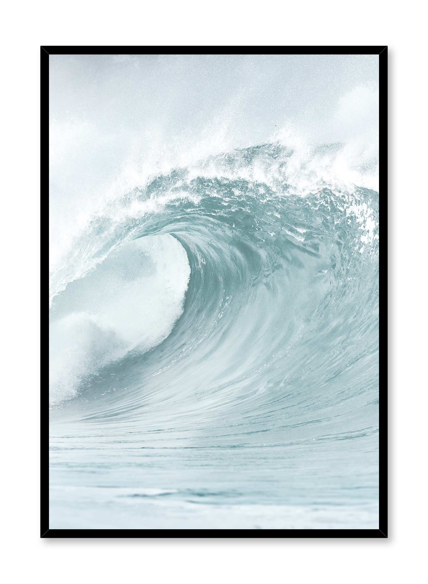 Reef Break Surfing Poster - Premium Ocean Wave Wall Art Decor for Beach House, Surf Shop & Coastal Themed Rooms