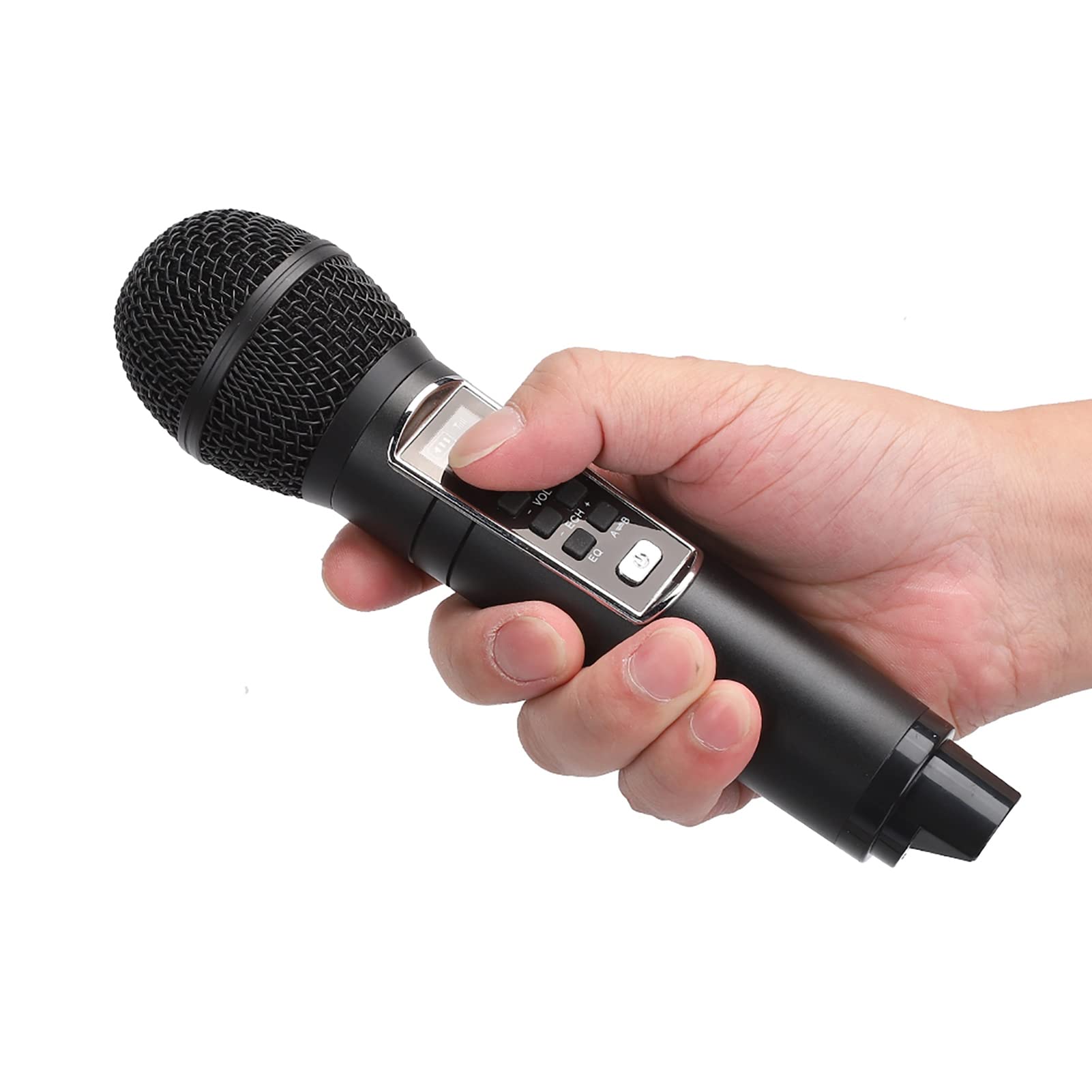 Wireless Bluetooth Karaoke Machine with Microphone - Portable Speaker for Home Parties, Singing, Live Audio & Disco Fun - Perfect for Family Gatherings & Entertainment (Black)