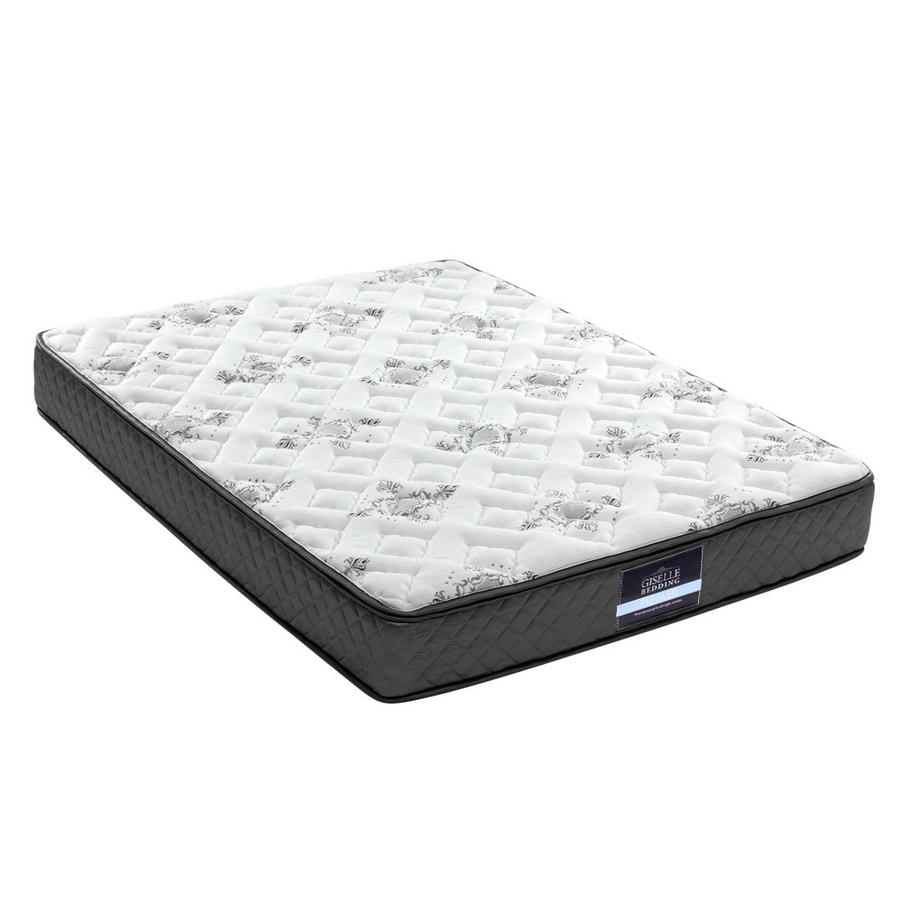 Rocco Bonnell 24cm Thick Spring Mattress - Double Size Bed for Comfortable Sleep | Perfect for Guest Rooms, Dorms & Apartments