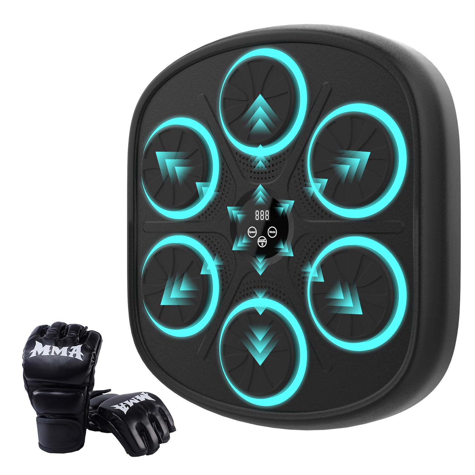 2025 Upgraded Music Boxing Machine - Large Wall Mounted Punching Bag with Gloves for Adults & Kids - 9 Training Modes & 9 Speed Levels - Perfect for Home Gym, Boxing Training, and Fitness Workouts