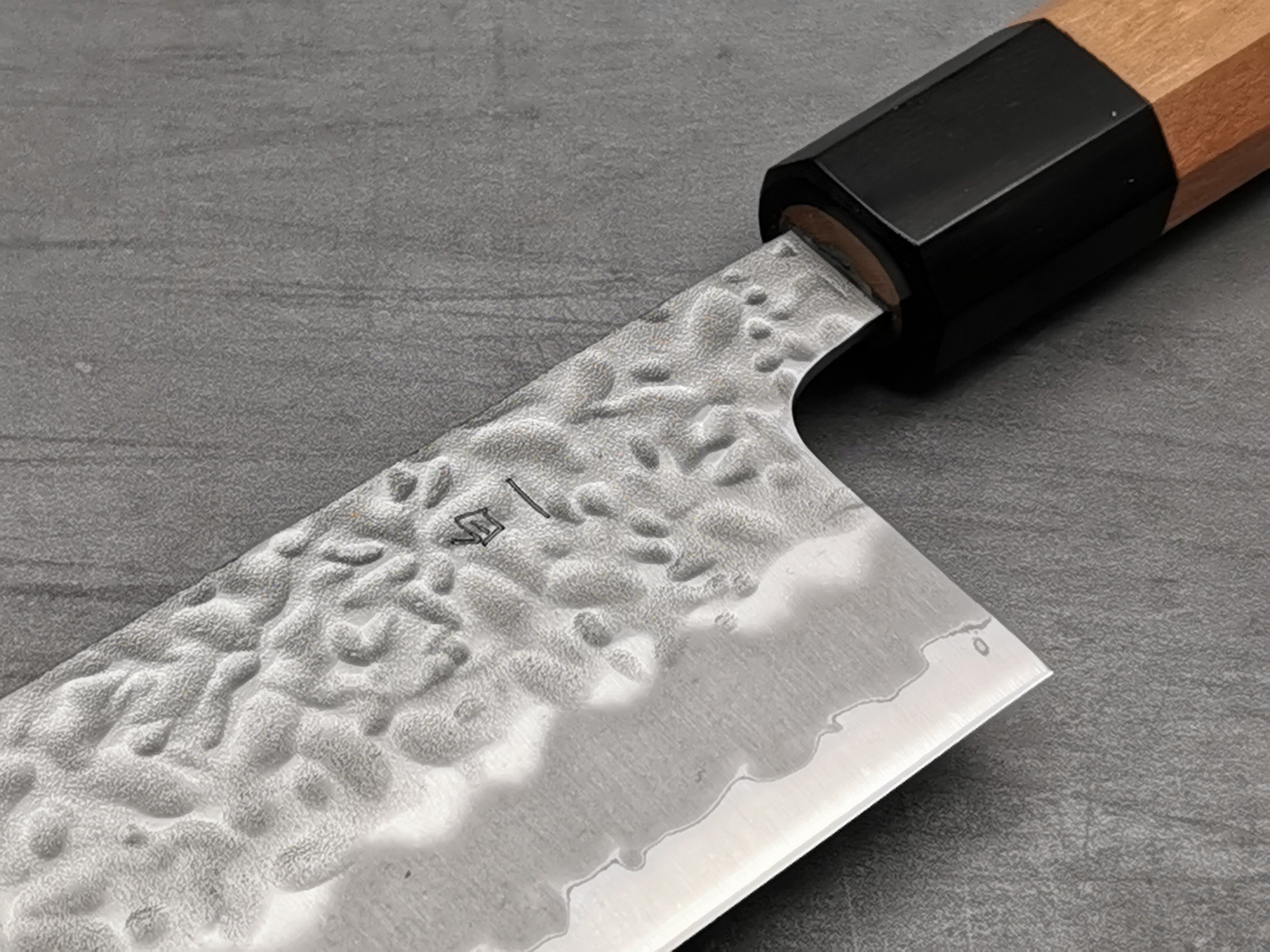 Premium Japanese Nakiri Knife - Kaneshige Hamono White #1 Tsuchime - Professional Chef's Vegetable Knife for Slicing, Dicing & Chopping - Perfect for Home Kitchens & Sushi Restaurants