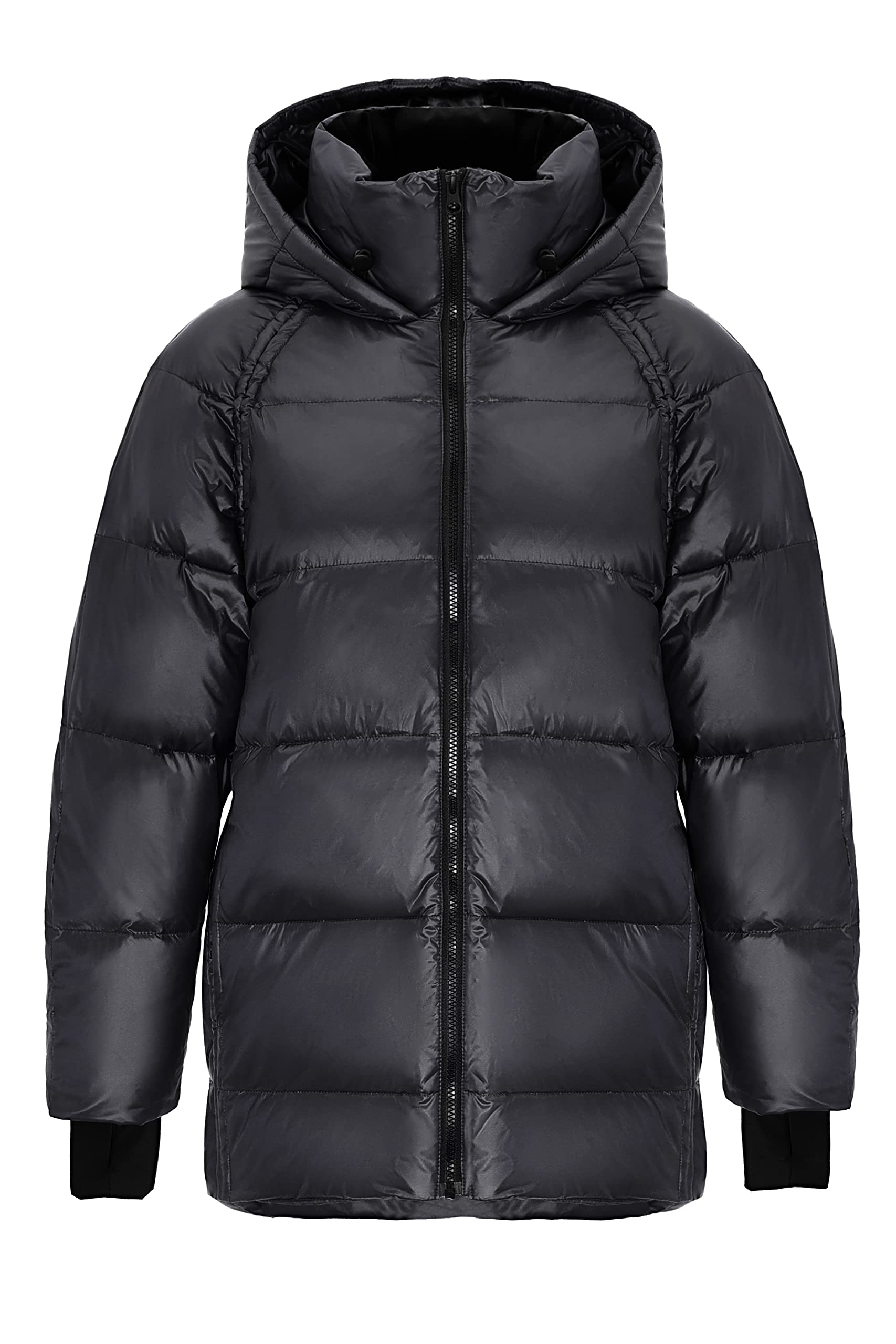 Orolay Women's Lightweight Down Puffer Jacket - Winter Cropped Bubble Coat with Hood for Warmth & Style | Perfect for Outdoor Activities, Travel & Casual Wear