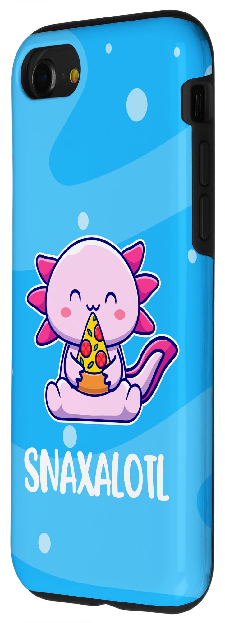 Cute Axolotl Pizza Case for iPhone SE (2020)/7/8 - Protective Phone Cover with Snack Design - Perfect for School, Work & Daily Use
