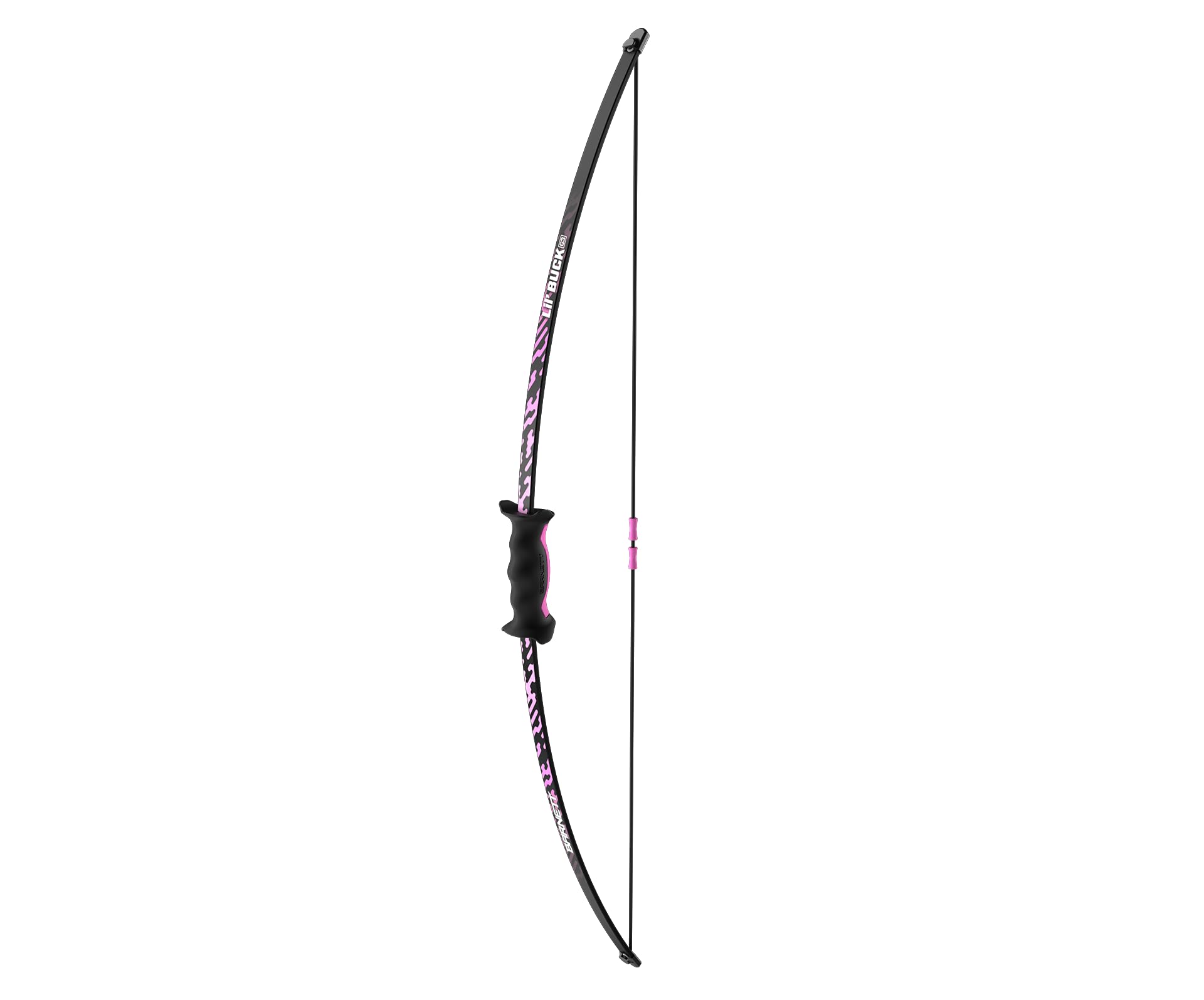 Barnett Lil' Buck Youth Bow Set for Kids Ages 5-8 | 12lb Draw Weight, 17in Draw Length | Ambidextrous Riser with Soft Touch Grip & Finger Rollers | Includes 2 Arrows | Perfect for Outdoor Archery Practice & Backyard Target Shooting