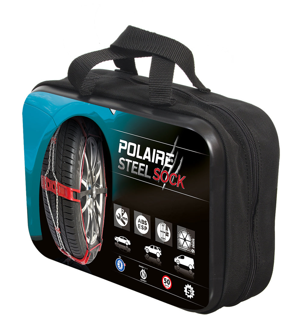 Modula Case System Snow Sock - Winter Tire Traction Aid for Cars & SUVs - Perfect for Snowy Roads & Emergency Traction
