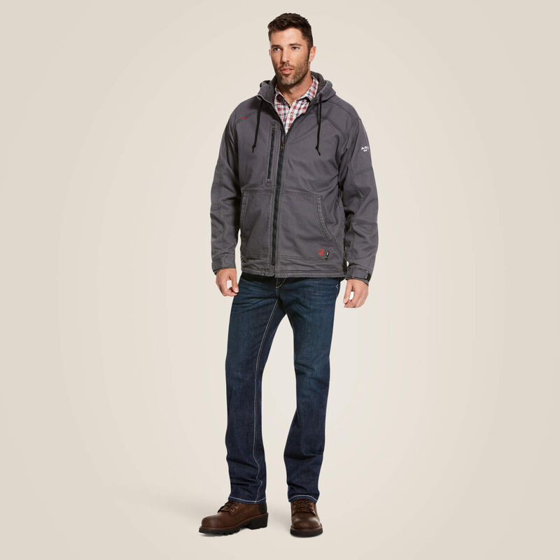 Ariat FR DuraLight Stretch Canvas Jacket - Flame Resistant Workwear for Men & Women | Perfect for Construction, Oilfield & Outdoor Jobs