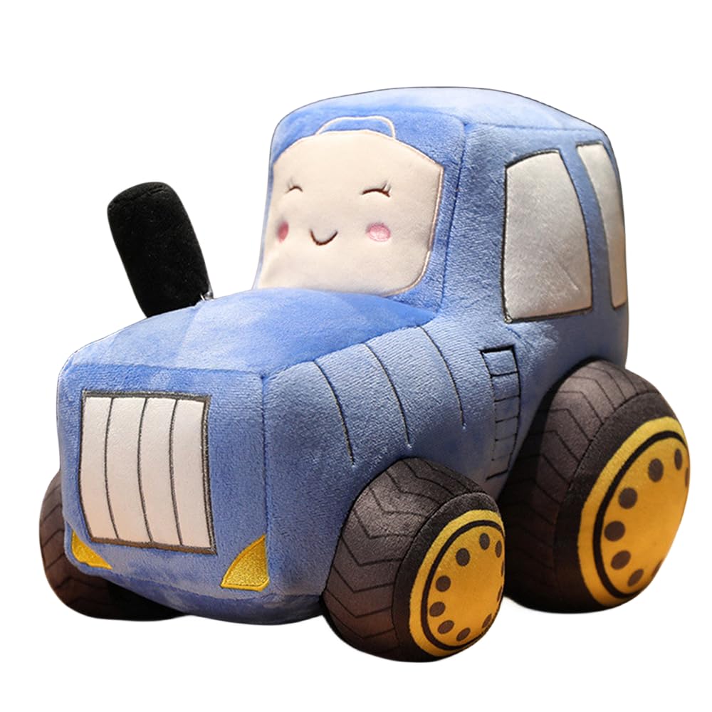 Soft Plush Truck Pillow Toy - 12 Inch Blue Stuffed Car Doll for Boys & Kids | Cute Simulation Vehicle Gift for Bedroom Decor, Travel Companion & Playtime Fun