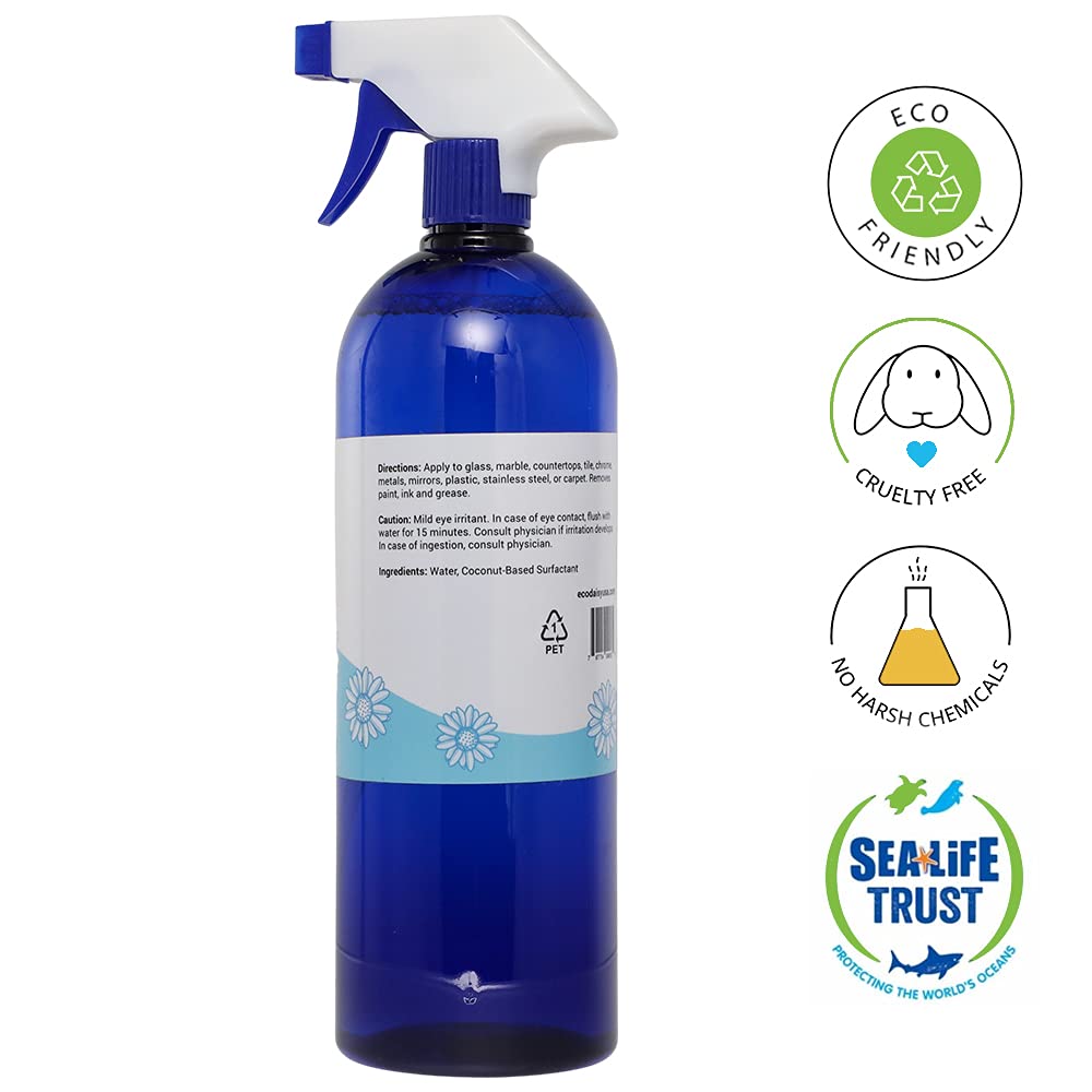 Premium Glass Cleaner Spray (Pack of 4) - Streak-Free Formula for Windows, Mirrors & Screens - Perfect for Home, Office & Car Cleaning