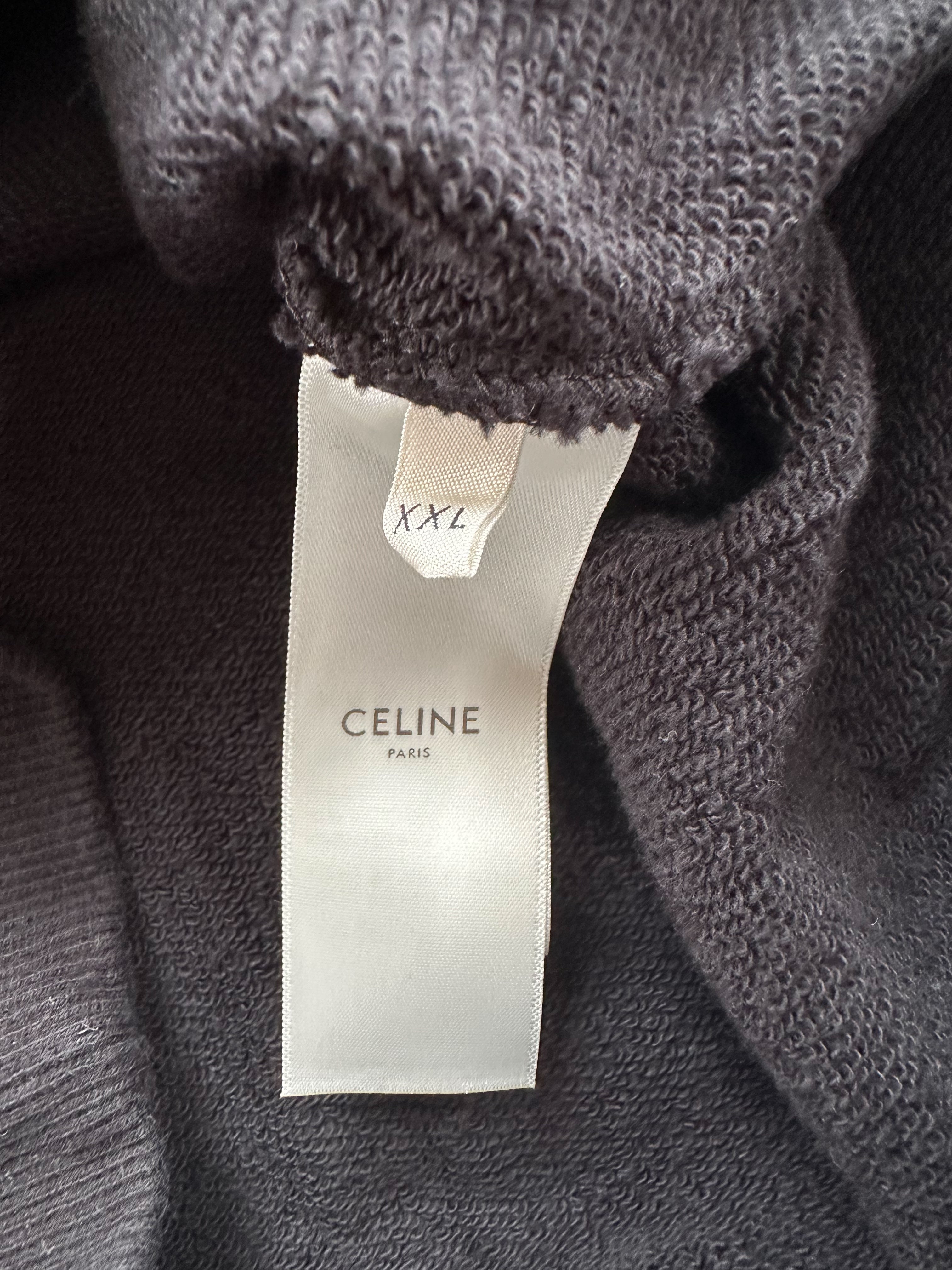 Celine Black & White Logo Hoodie for Men & Women - Stylish Pullover Sweatshirt for Casual Wear & Street Fashion