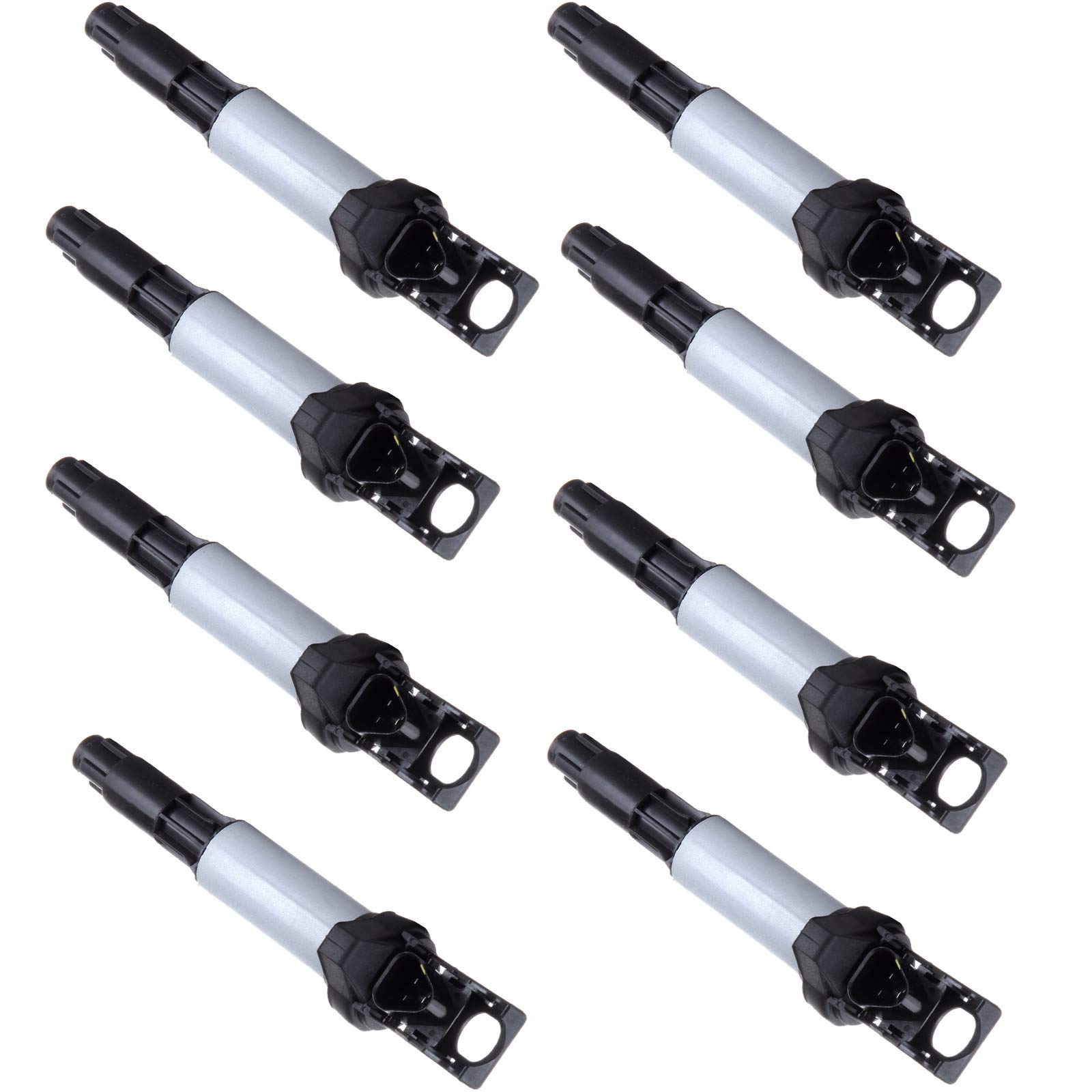 8-Piece Ignition Coil Pack Set Compatible with BMW 2001-2010 Models (OE: UF522 UF515) - Perfect for Engine Performance & Maintenance