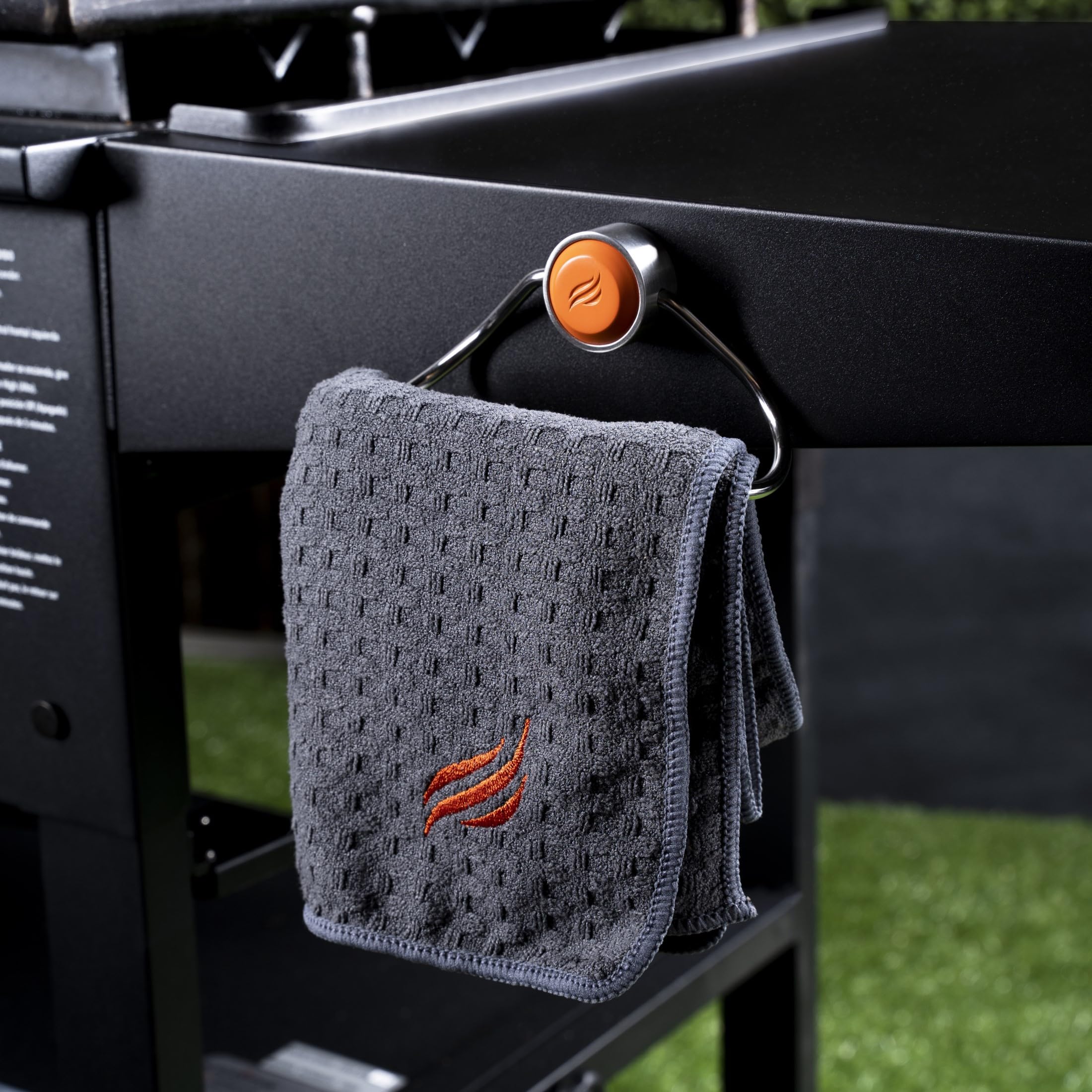 Blackstone 5300 Magnetic Towel Holder Set - Rust-Resistant Orange Bathroom Organizer for Kitchen, Gym & Outdoor Use