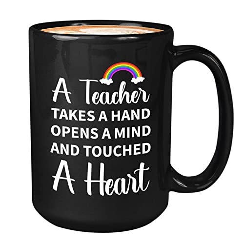 a teacher takes a hand, opens a mind, and touched a heart Black