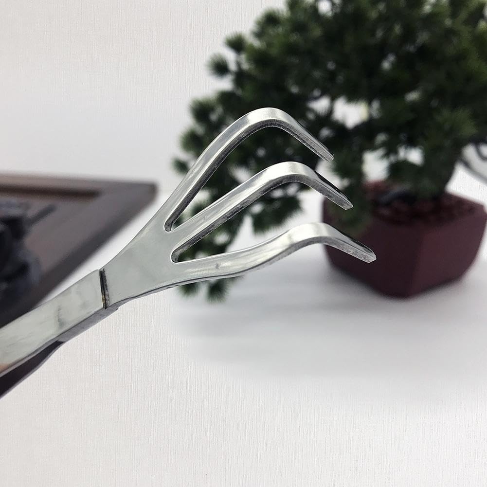 Bonsai Tweezers 2-in-1 Root Rake & Scraper - Mini Gardening Tools for Aquascaping & Plant Care