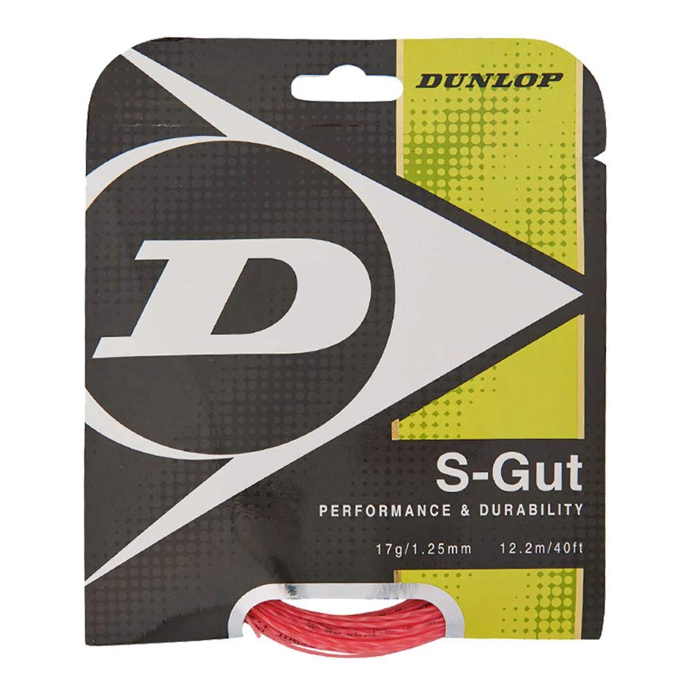 Dunlop Sports S Gut Tennis String Set - Premium Synthetic Gut Strings for Tennis Rackets | Perfect for Tournament Play & Training Sessions