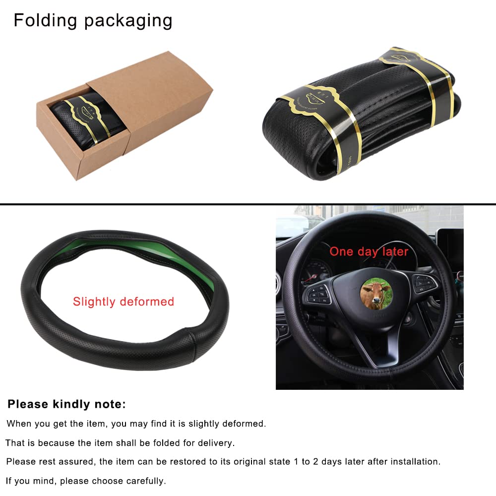 Genuine Leather Steering Wheel Cover 15