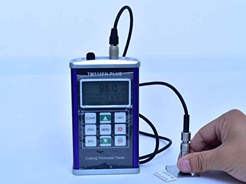 TM510FNplus Digital Backlight LCD Paint Thickness Gauge - Car Paint & Coating Thickness Tester with Detachable Probe | Perfect for Automotive Repair, Body Shops & Industrial Coating Measurement