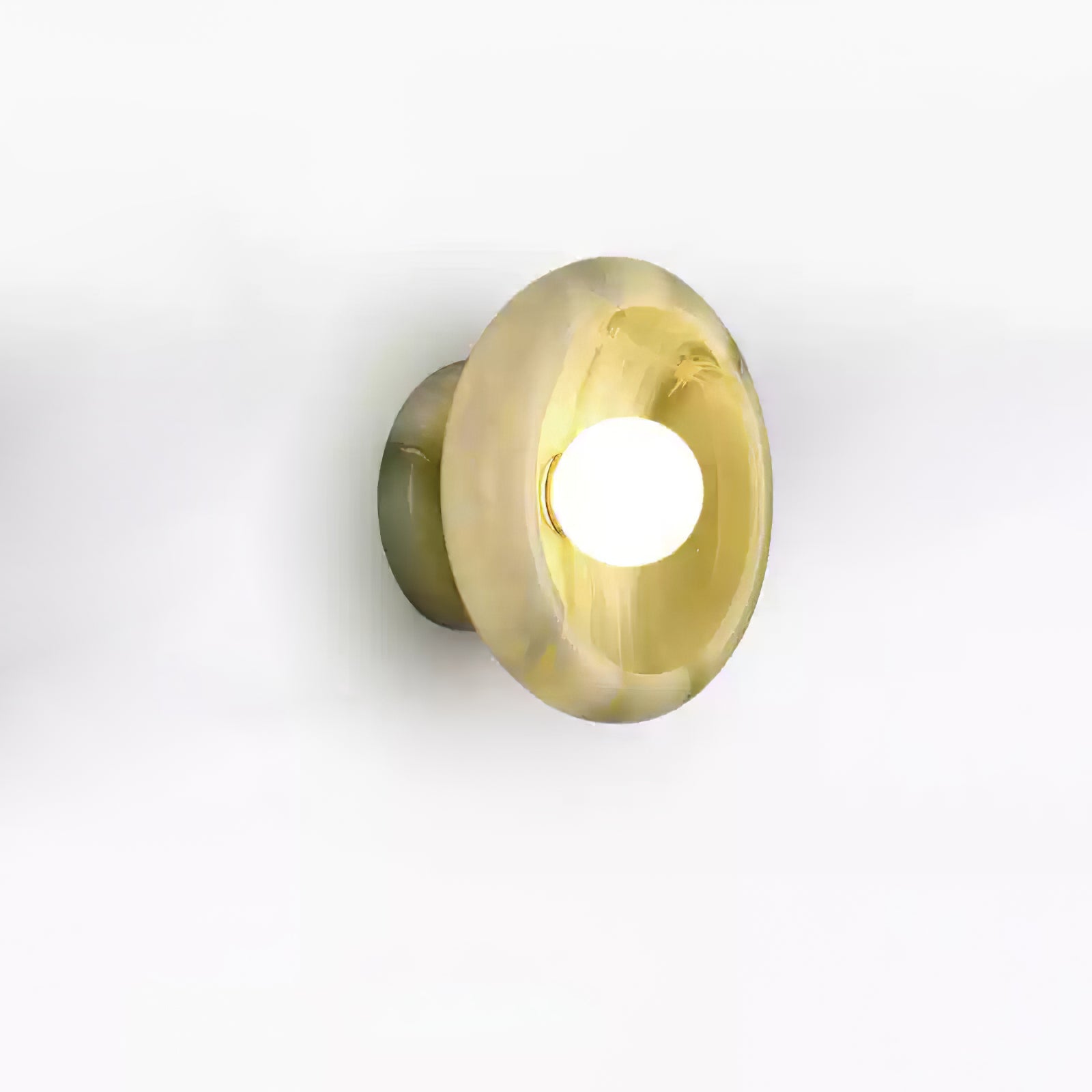Eclipse Jade Wall Sconce Light Fixture - Modern LED Wall Lamp for Bedroom, Living Room & Hallway - Energy Efficient Indoor Lighting for Home Decor