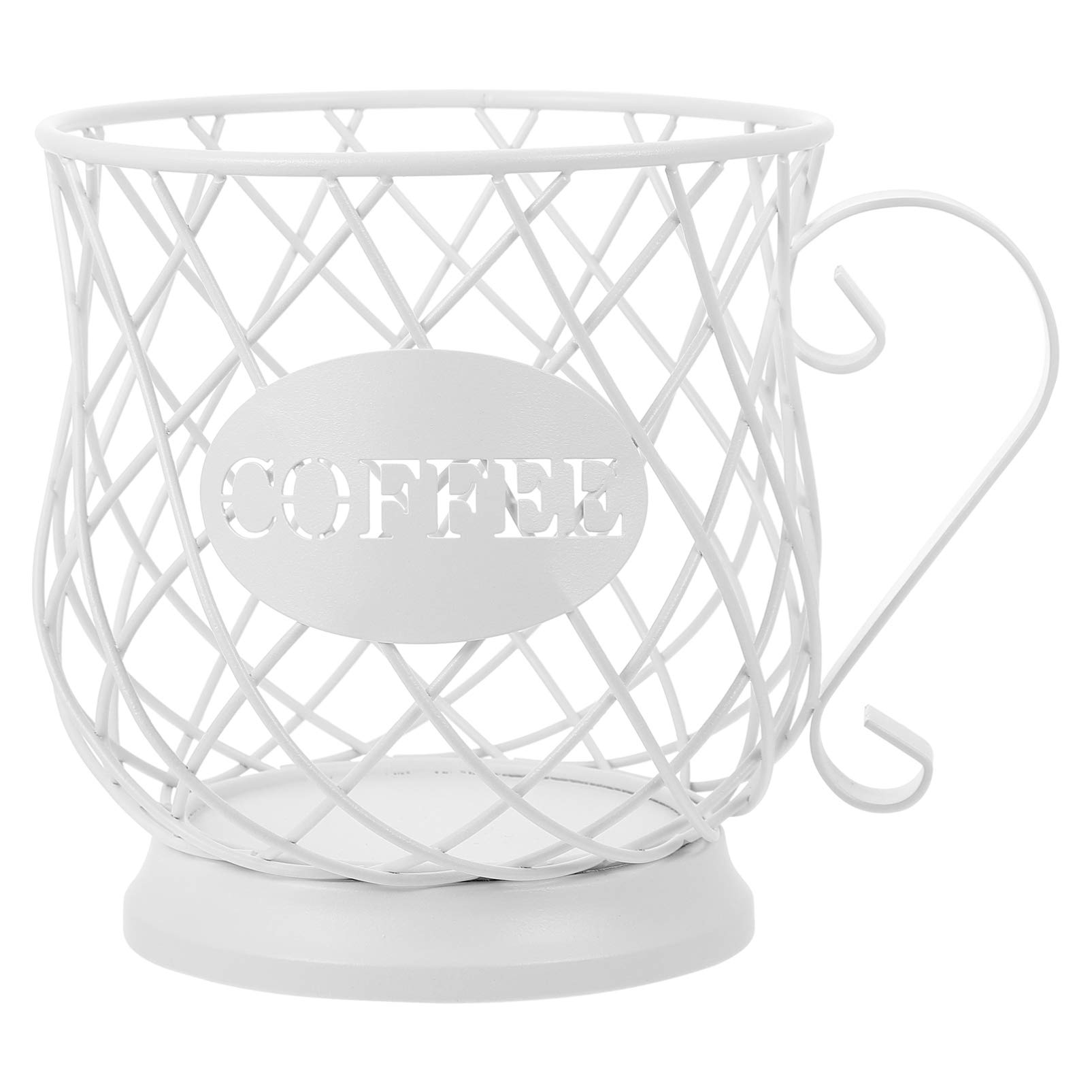 PRETYZOOM Coffee Capsule Holder Organizer - Reusable Coffee Pod Storage Basket for Keurig K-Cup, Nespresso & Dolce Gusto - Perfect for Kitchen Countertop & Office Coffee Station