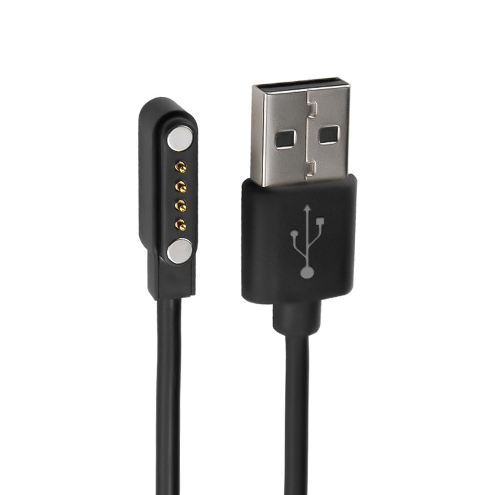 Magnetic Charging Cable for Bone Conduction Headphones - 4-Pin USB Charger Cord Compatible with Smartbands & Smartwatches (7.62mm Pitch) | Perfect for Gym, Running, Swimming & Outdoor Activities