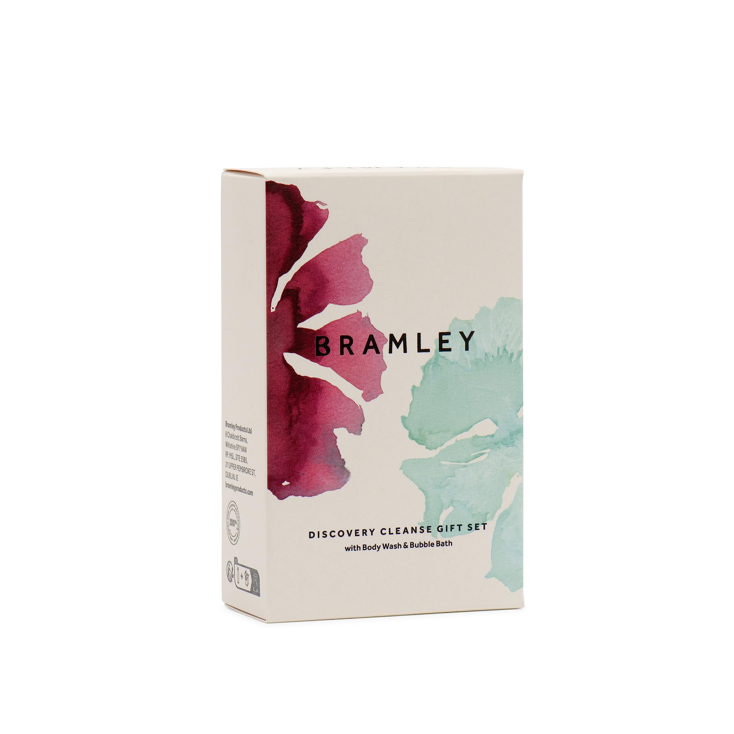 **BRAMLEY Discovery Cleanse Set - 2x100ml Body Wash & Bubble Bath with Natural Essential Oils | Relaxing & Reviving Gift Set for Mother’s Day, Spa Day, or Sustainable Self-Care**