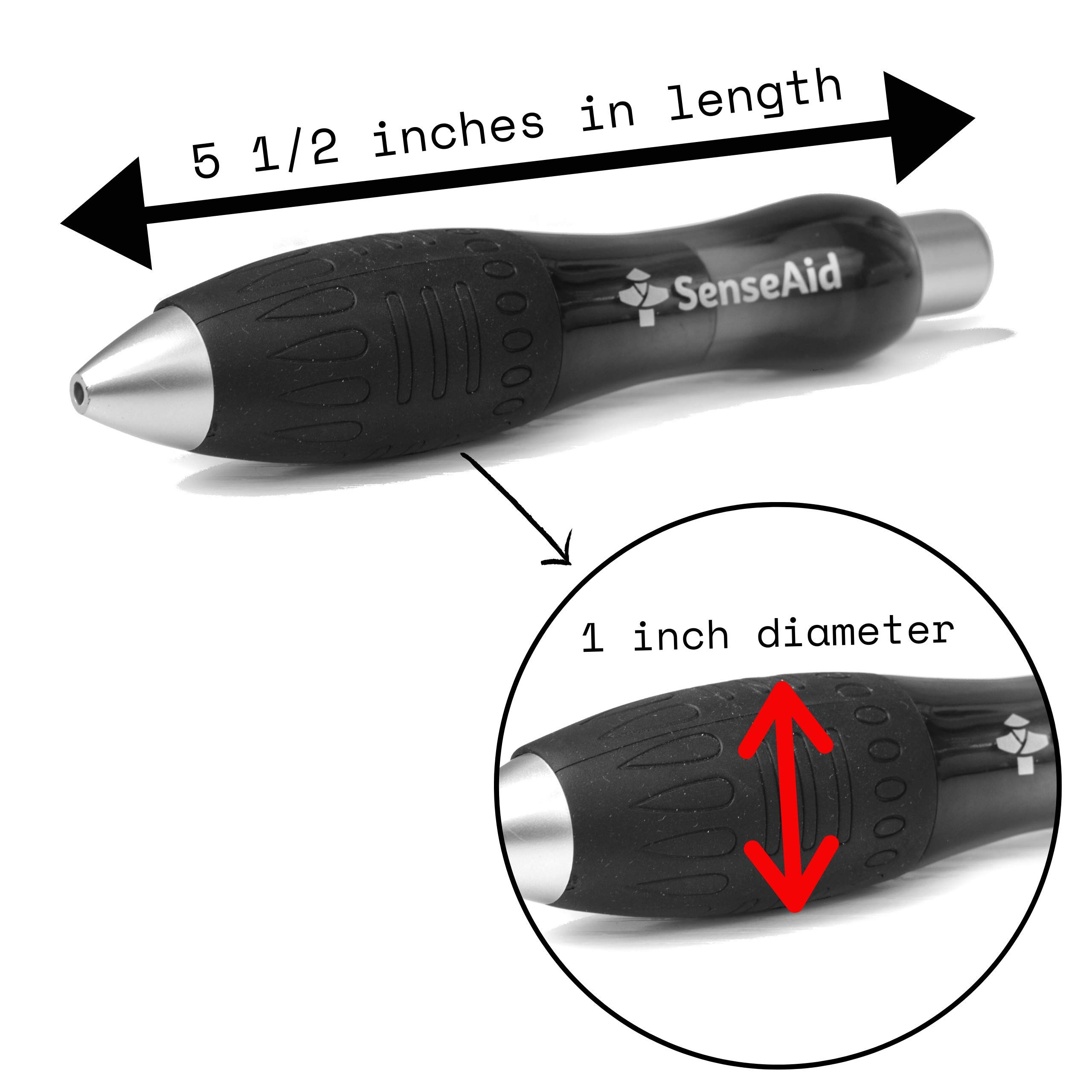 Weighted Pens for Arthritis & Hand Tremors - 2 Pack Extra Wide Grip Pens with Bonus Ink Refills - Fat Heavy Pens for Parkinson's, Carpal Tunnel & Essential Tremor Relief - Ideal for Comfortable Writing, Drawing & Daily Use