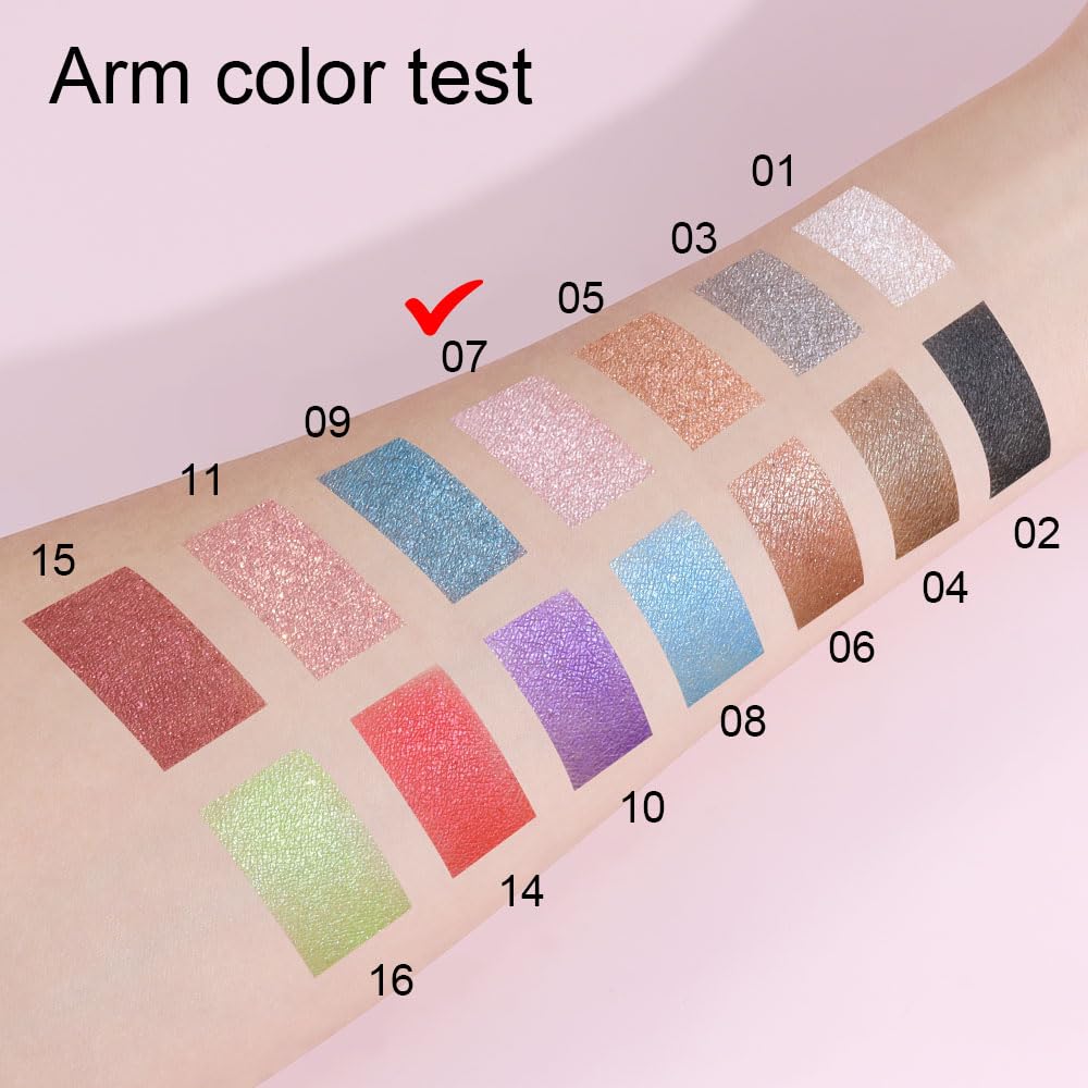 Single Pink Matte Shimmer Eyeshadow - High Pigment Intense Monochrome Eye Makeup with Brush & Mirror | 24H Waterproof Longwear & Blendable Formula | Perfect for Day to Night Looks, Parties & Special Occasions
