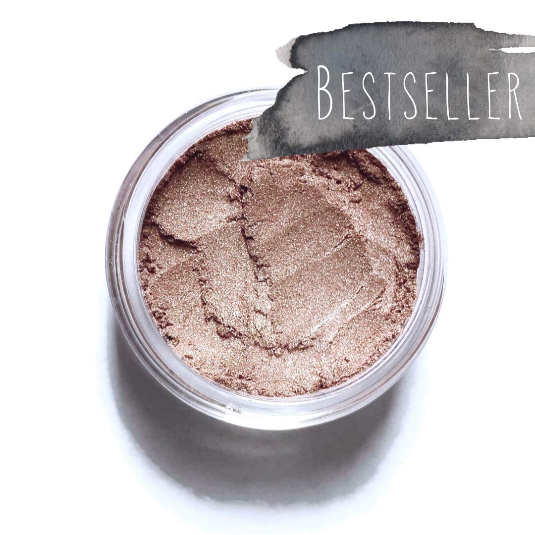 Vegan Mineral Eyeshadow Palette - Rose Gold Metallic Shimmer for Day & Night Makeup | Cruelty-Free, Hypoallergenic | Perfect for Parties, Weddings & Special Occasions