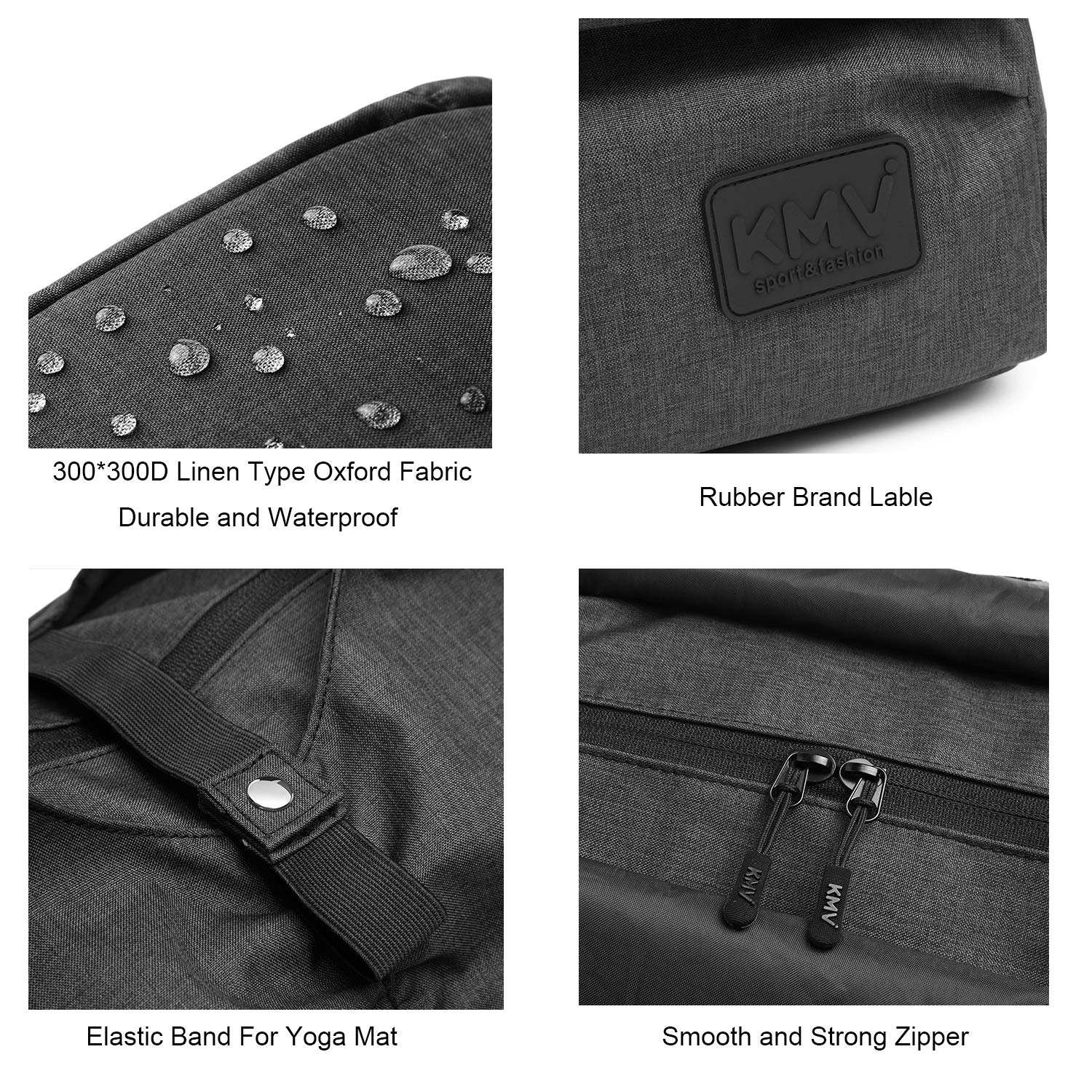 Y.U.M.C. Women's Travel Yoga Gym Bag with Shoe Compartment & Wet/Dry Pockets - Perfect for Workout Gear, Makeup & Accessories - Ideal for Yoga Class, Gym, Travel & Beach Day