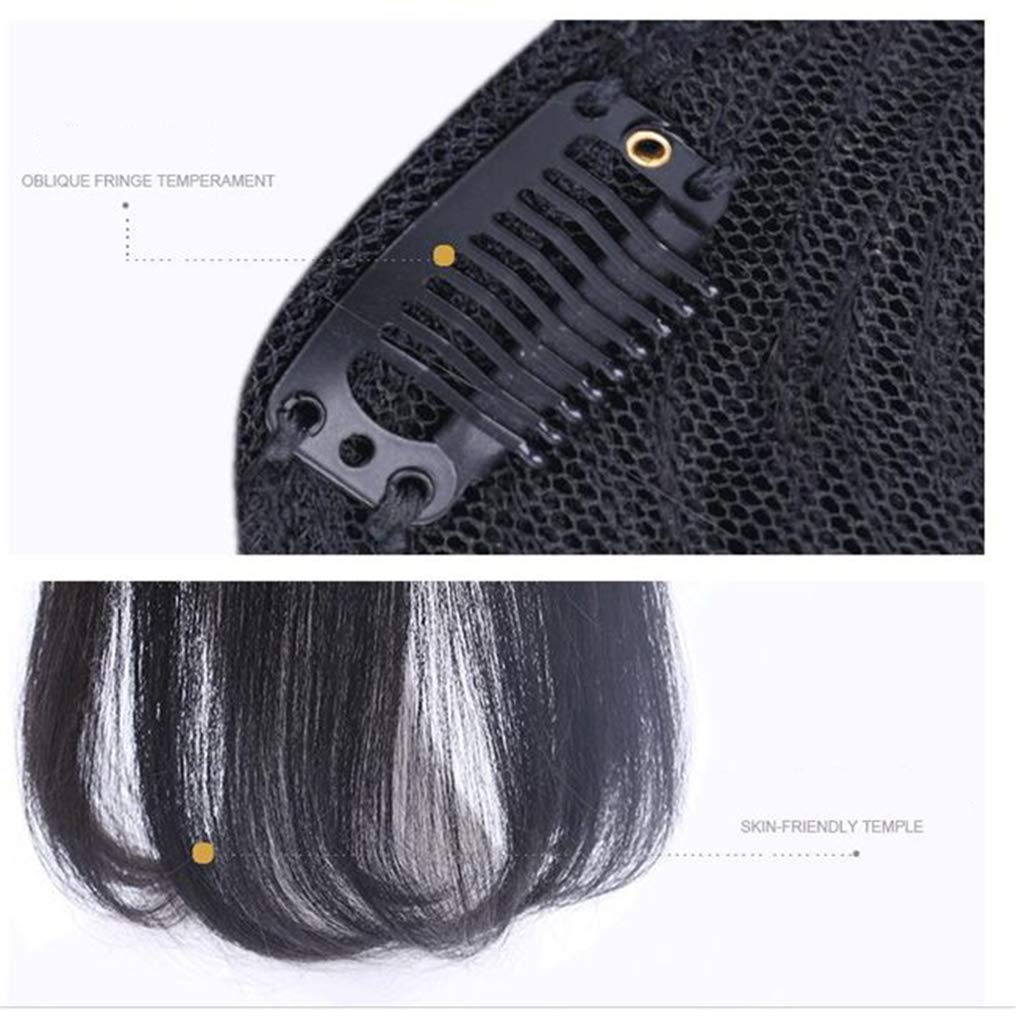 LXUE 10x11cm Clip-in Human Hair Toppers for Women with Bangs - 8