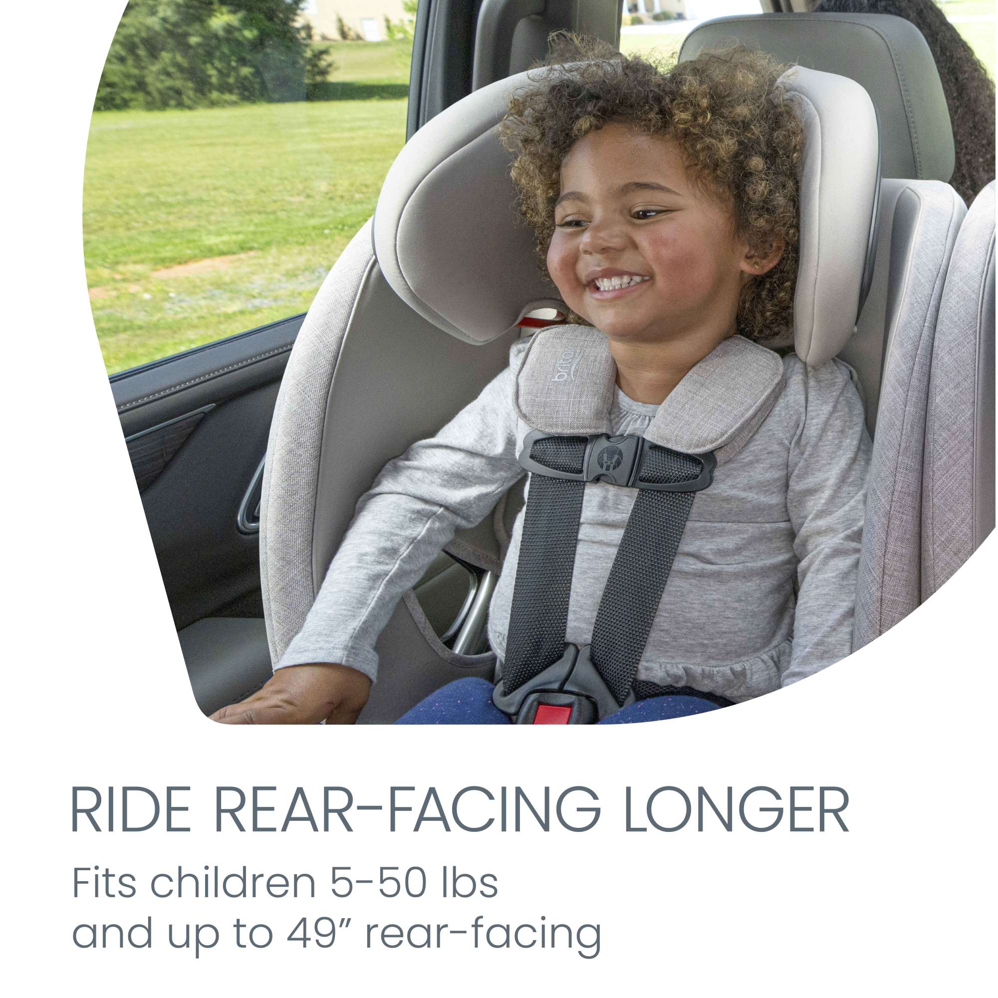 Britax One4Life Slim All-in-One Convertible Car Seat for Toddlers & Kids | Rear-Facing, Forward-Facing & Booster Mode | Safe & Comfortable for Travel, School & Family Road Trips