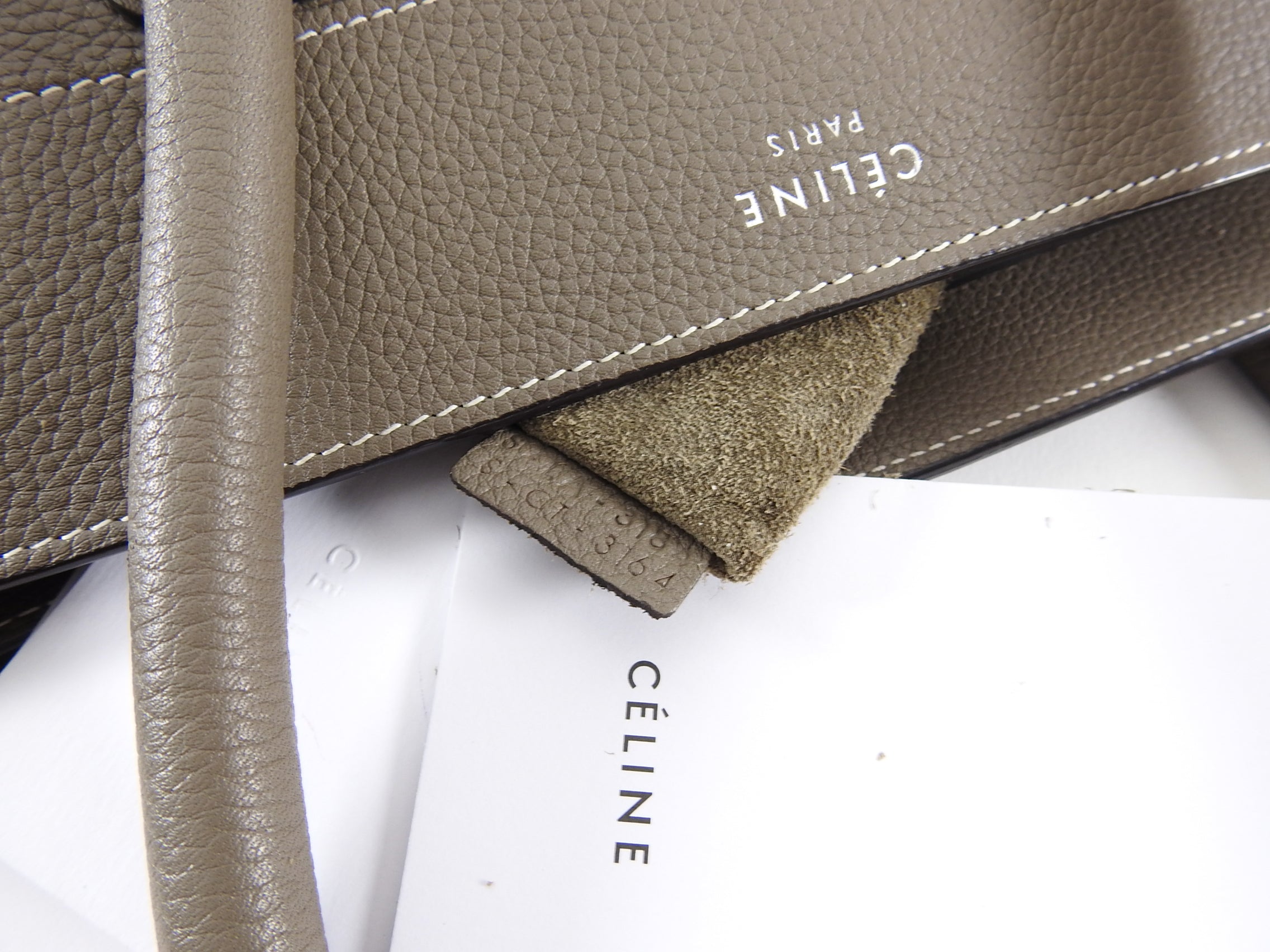 Celine Mini Luggage Tote Bag in Taupe Souris - Stylish Leather Handbag for Women, Perfect for Work, Travel & Everyday Use