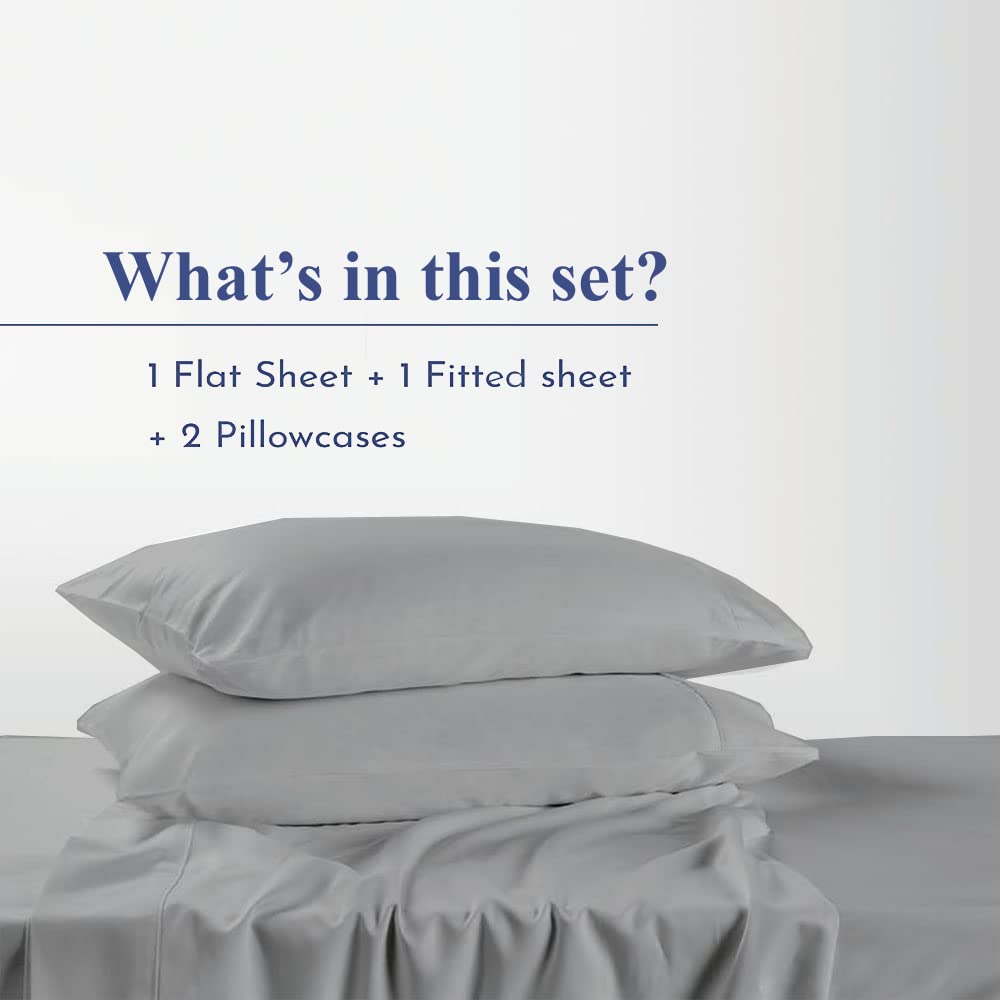 Wayfair 4-Piece Queen Size Sheet Set - 100% Egyptian Cotton 600-Thread-Count Cooling Bed Sheets (60