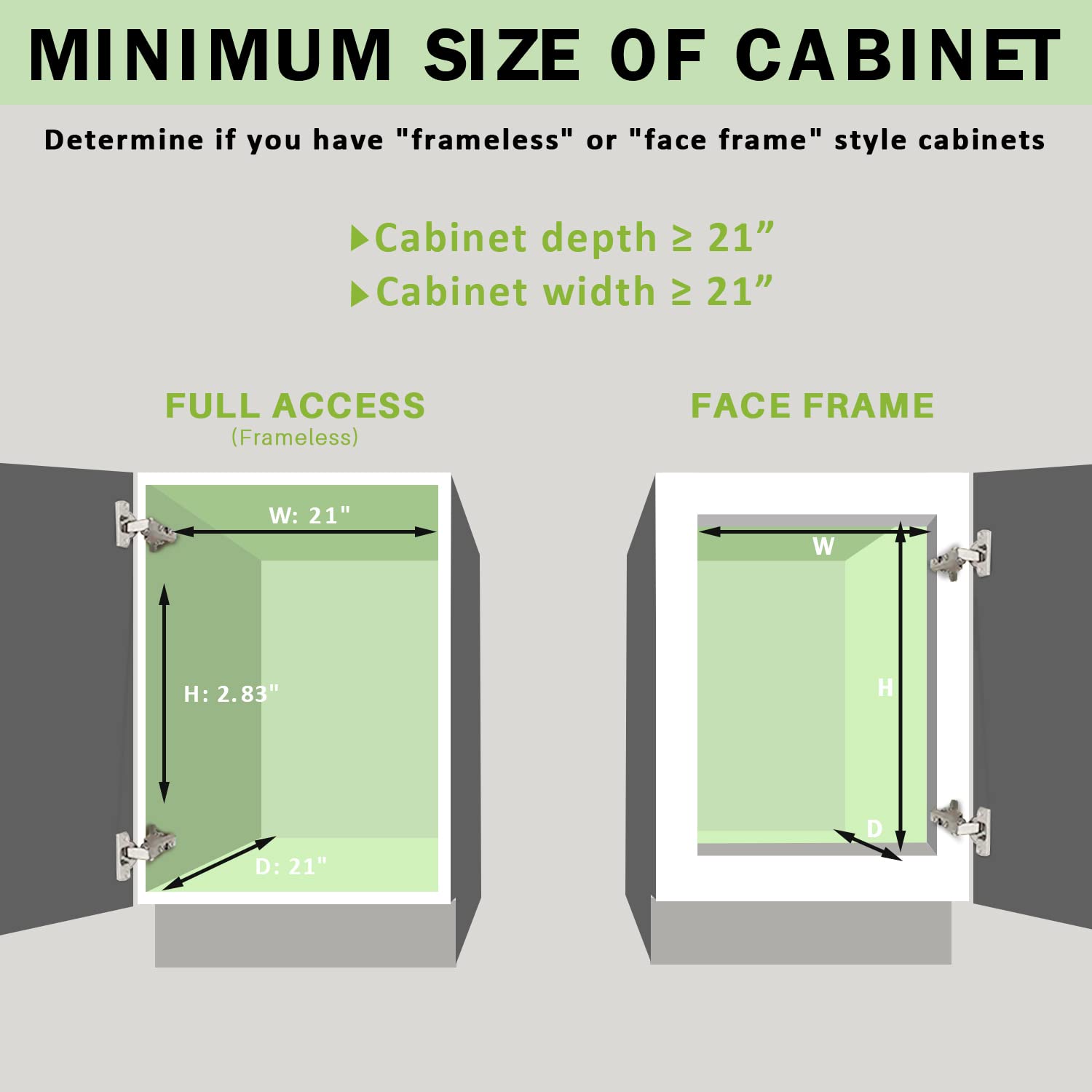 AHNR Heavy Duty Slide Out Cabinet Organizer - Pull Out Kitchen Shelves for Storage, 20