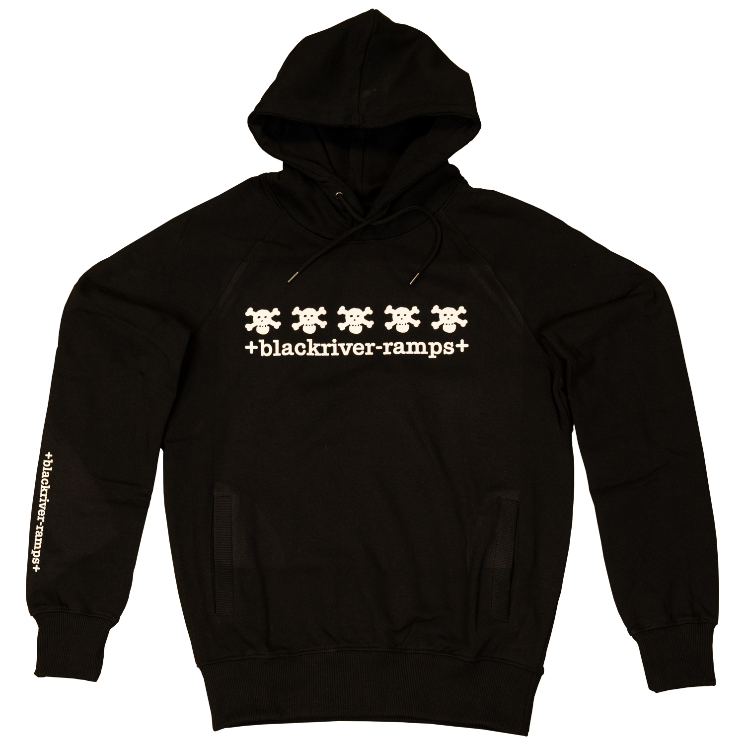 Blackriver 5 Skulls Organic Cotton Hoodie for Men & Women - Streetwear Fashion, Gothic Style, Comfortable Pullover for Casual Wear & Outdoor Activities