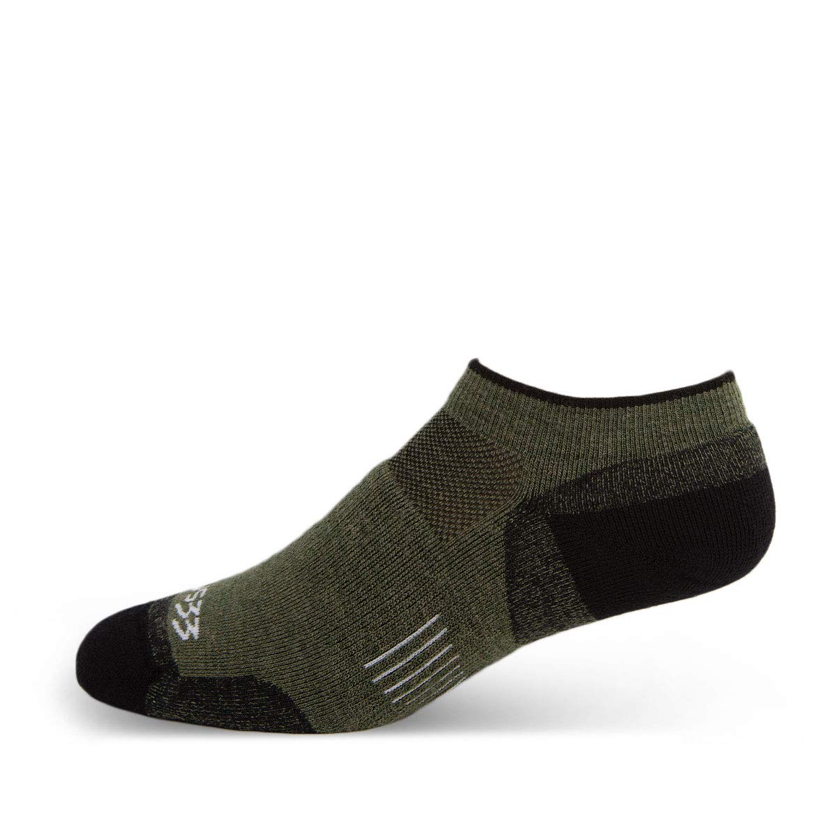 Premium USA Made No Show Socks for Running & Hiking - Breathable Merano Wool Athletic Socks - Comfortable Low Cut Socks for Sports, Gym & Outdoor Activities - Mountain Heritage Collection
