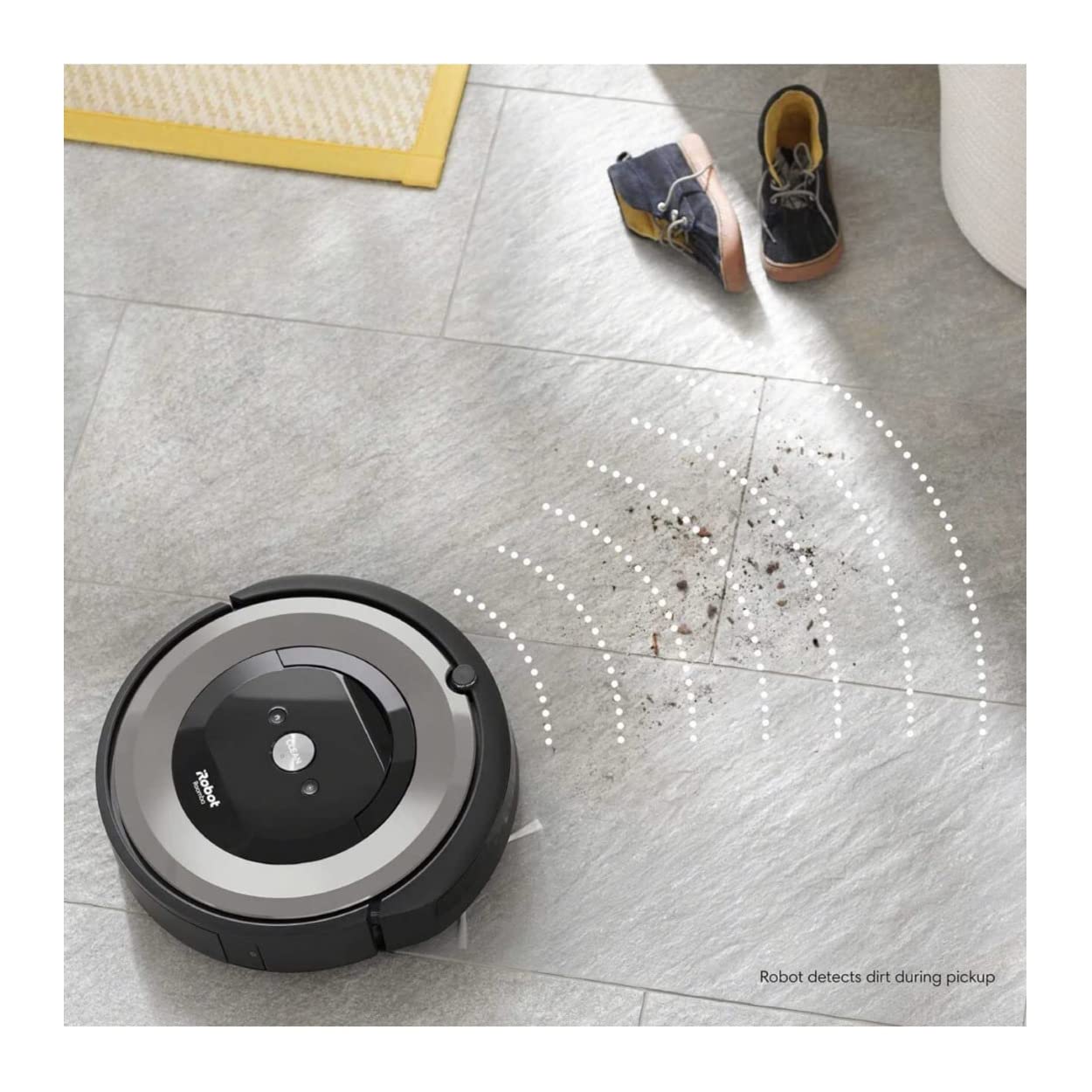iRobot Roomba e5 (5134) Wi-Fi Connected Robot Vacuum - Smart Self-Charging Vacuum Cleaner for Pet Hair, Hard Floors & Carpets - Perfect for Home, Office & Apartment Cleaning