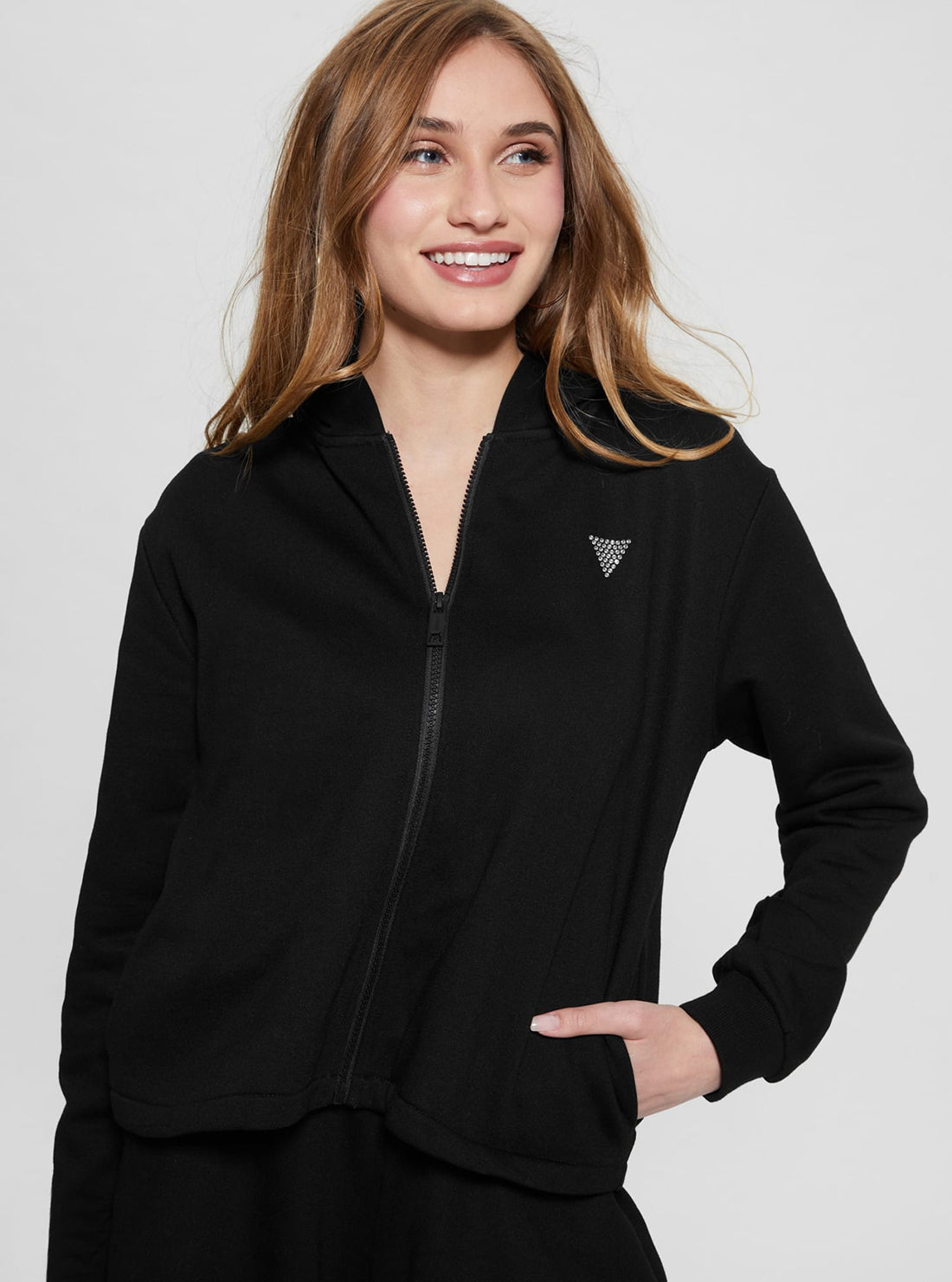 Black Skylar Zip Hoodie Jacket for Men & Women - Stylish Fleece Pullover with Front Pockets - Perfect for Casual Wear, Outdoor Activities & Street Fashion