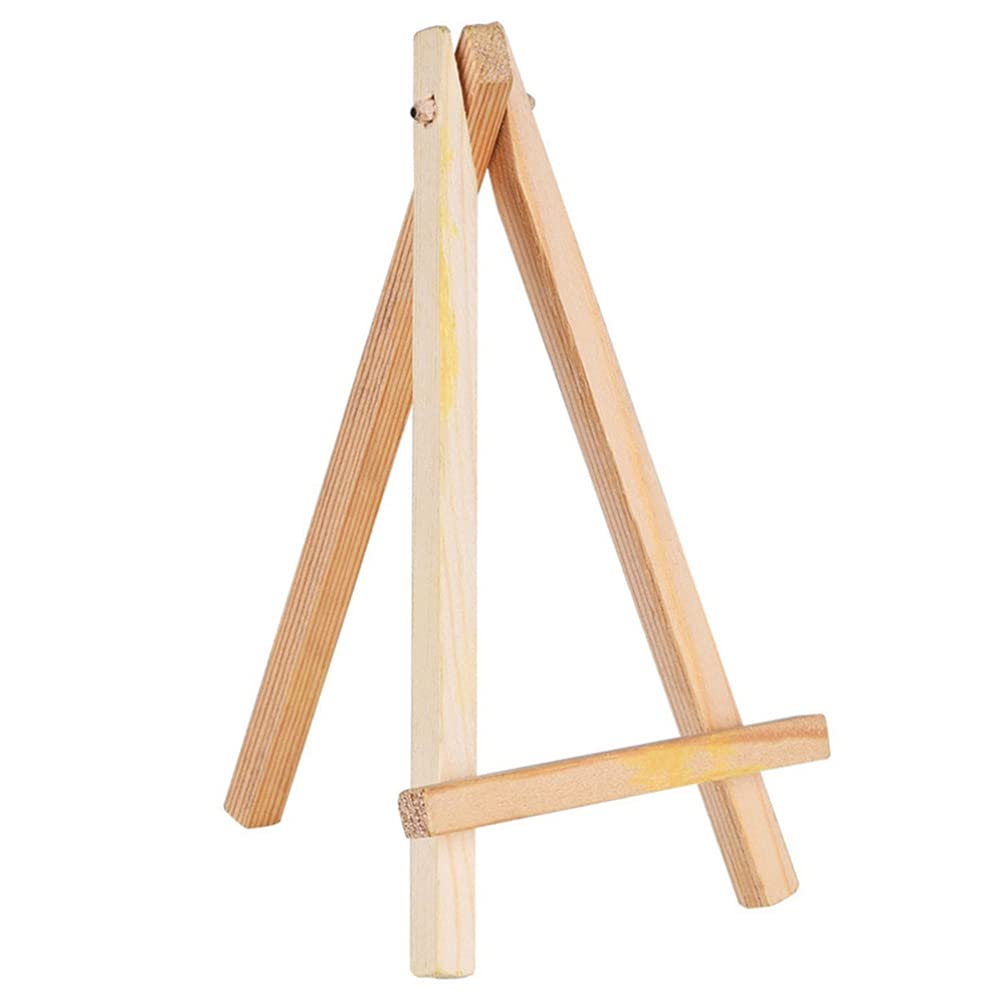 10pcs Mini Wooden Easel Stands - Small Display Easels for Art, Photos & Crafts - Perfect for Tabletop Decor, Wedding Place Cards, and Artist Canvas Holders