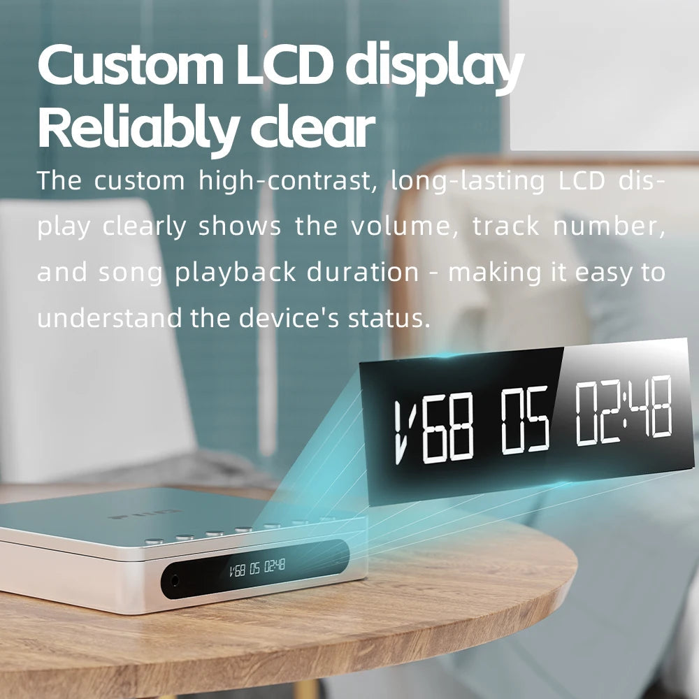 FiiO DM13 Portable CD Player with Hi-Fi Stereo Sound - Perfect for Home, Car, and Travel Music Listening