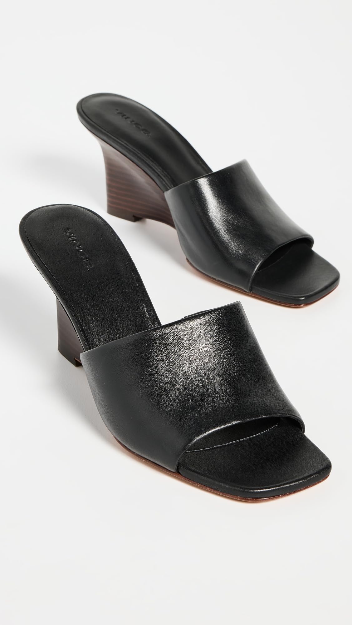 Vince Women's Pia Comfortable Leather Slide Sandals - Perfect for Beach, Vacation & Summer Outfits