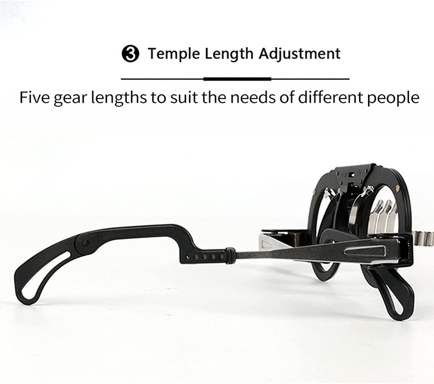 Adjustable Titanium Optometry Trial Frame with Astigmatism Axis & PD 48-70mm - Professional Eye Exam Lens Testing Frame for Opticians - Perfect for Vision Testing, Eye Exams & Optometry Practices