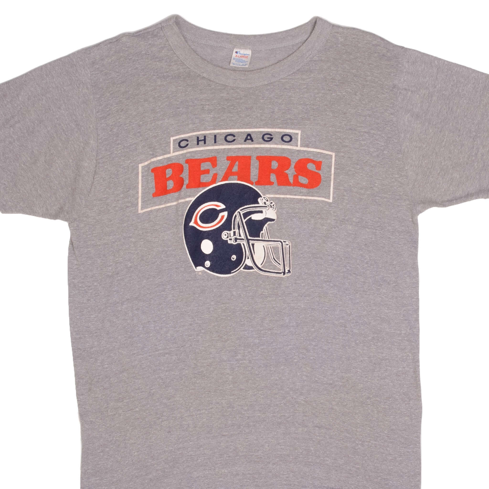 Vintage Champion NFL Chicago Bears T-Shirt 1980s Large Size - Authentic Retro Football Jersey for Men - Perfect for Game Day, Sports Fans & Vintage Collectors - Made in USA