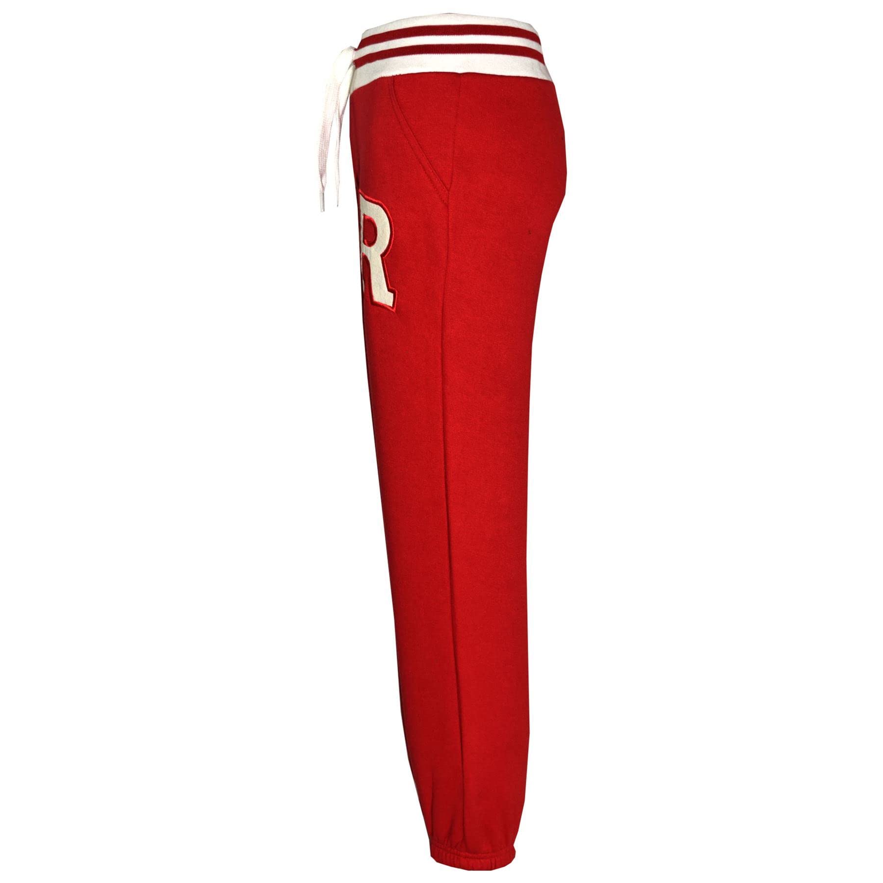 Fashion Fox Baseball Tracksuit Set - Red Contrast Jacket & Joggers for Men (Size 7-8) | Comfortable Athletic Wear for Training, Games & Casual Street Style