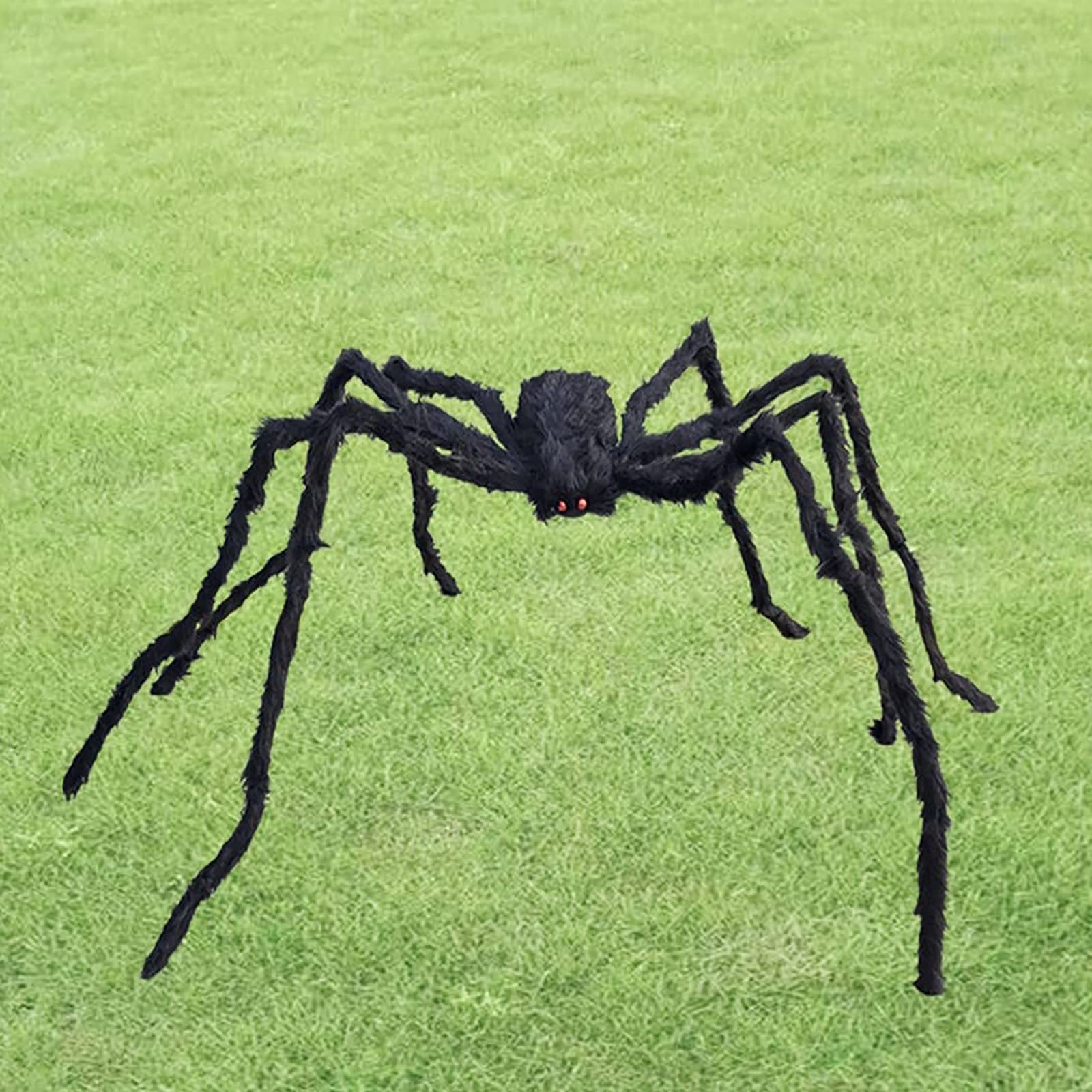 10 Pack Vintage Halloween Decorations - Giant Realistic Scary Spiders (150cm) for Indoor Outdoor Yard Decor - Perfect for Halloween Party, Haunted House & Front Porch Decorating