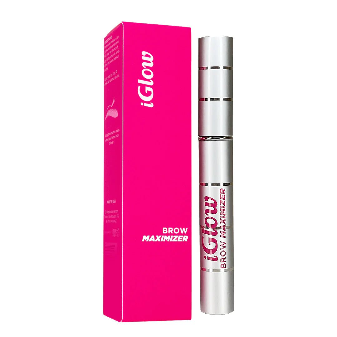 iGlow Brow Maximizer - Natural Eyebrow Growth Serum for Thicker, Fuller Brows | Vegan & Cruelty-Free | Perfect for Daily Use & Special Occasions