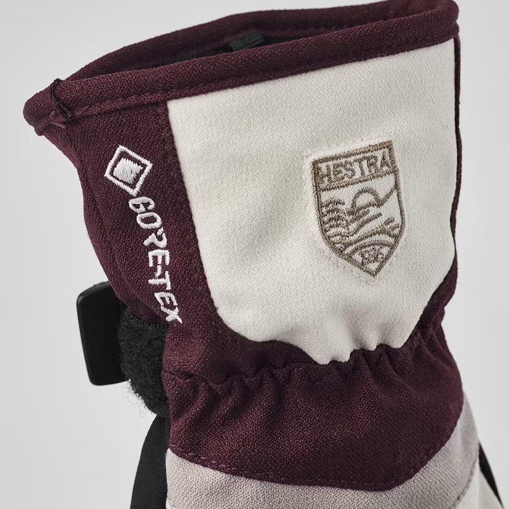 Hestra Atlas Gore-Tex Kids Ski Gloves - Waterproof & Warm Winter Gloves for Boys & Girls - Perfect for Skiing, Snowboarding & Outdoor Winter Activities (Bordeaux)