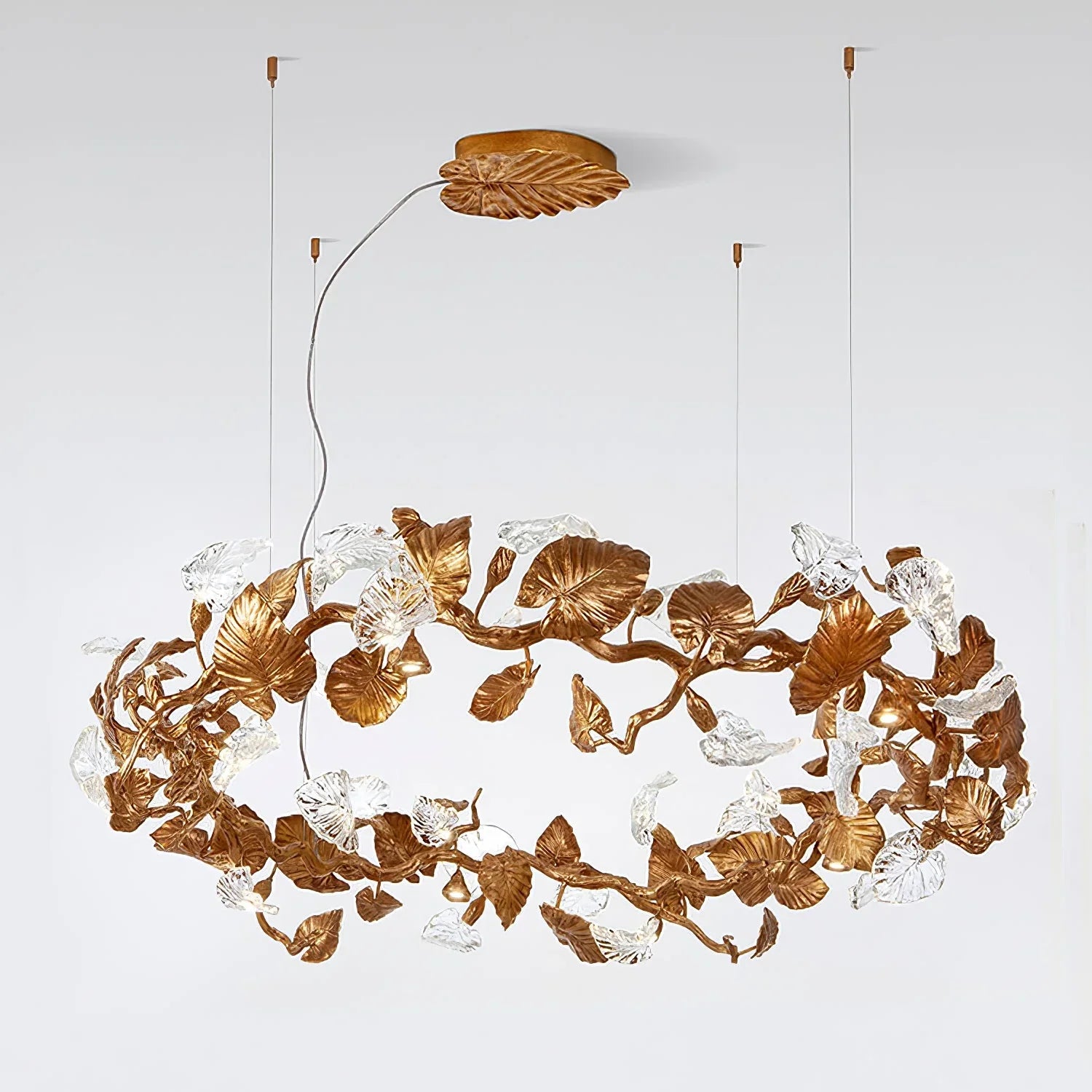 Calathea Modern Chandelier - Elegant LED Ceiling Light Fixture for Dining Room, Living Room & Bedroom | Energy Efficient Home Decor Lighting