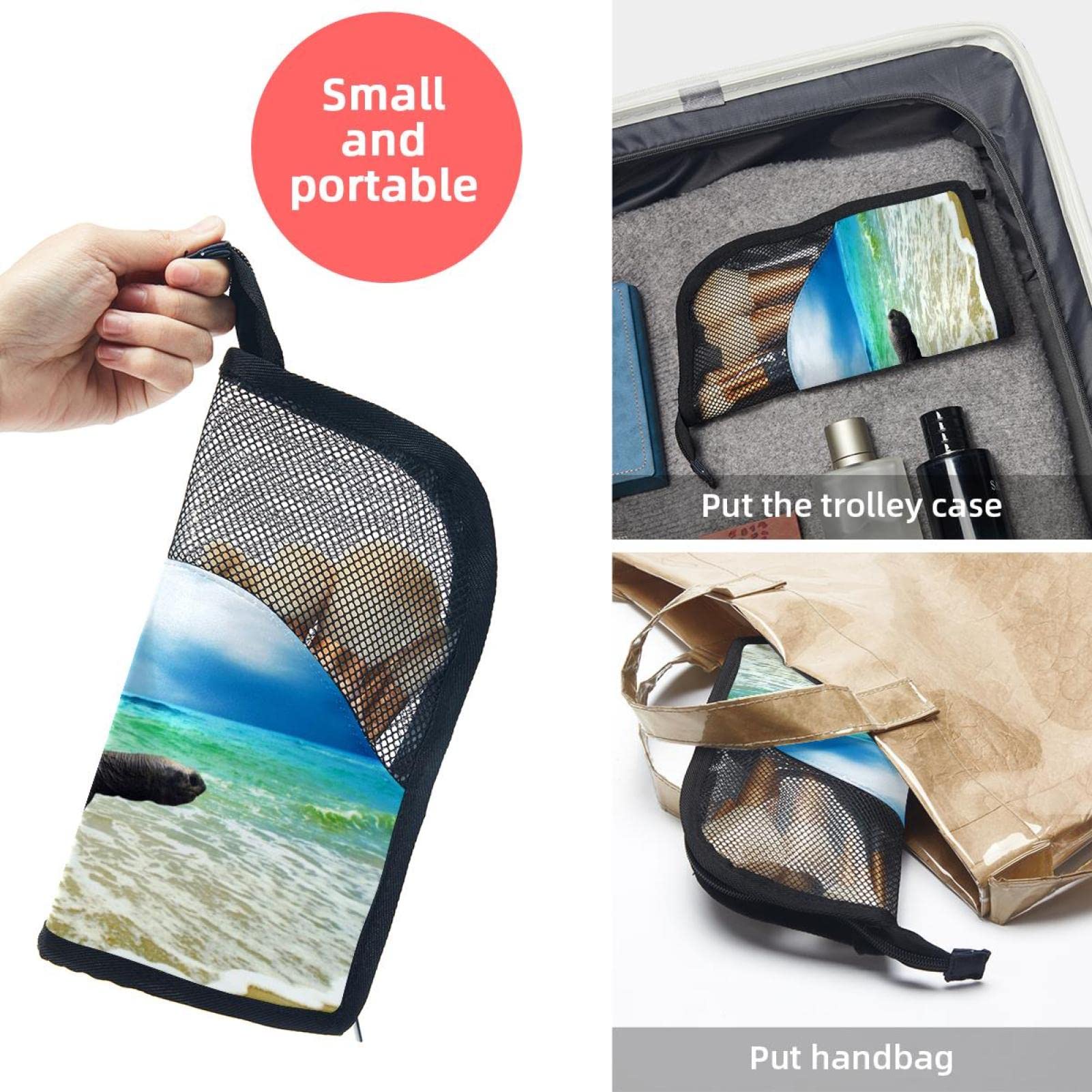 Premium 12-Piece Makeup Brush Organizer Bag with Holder Case - Portable Travel Cosmetic Brush Storage for Makeup Artists & Beauty Enthusiasts - Perfect for Beach, Travel, and Home Vanity Organization