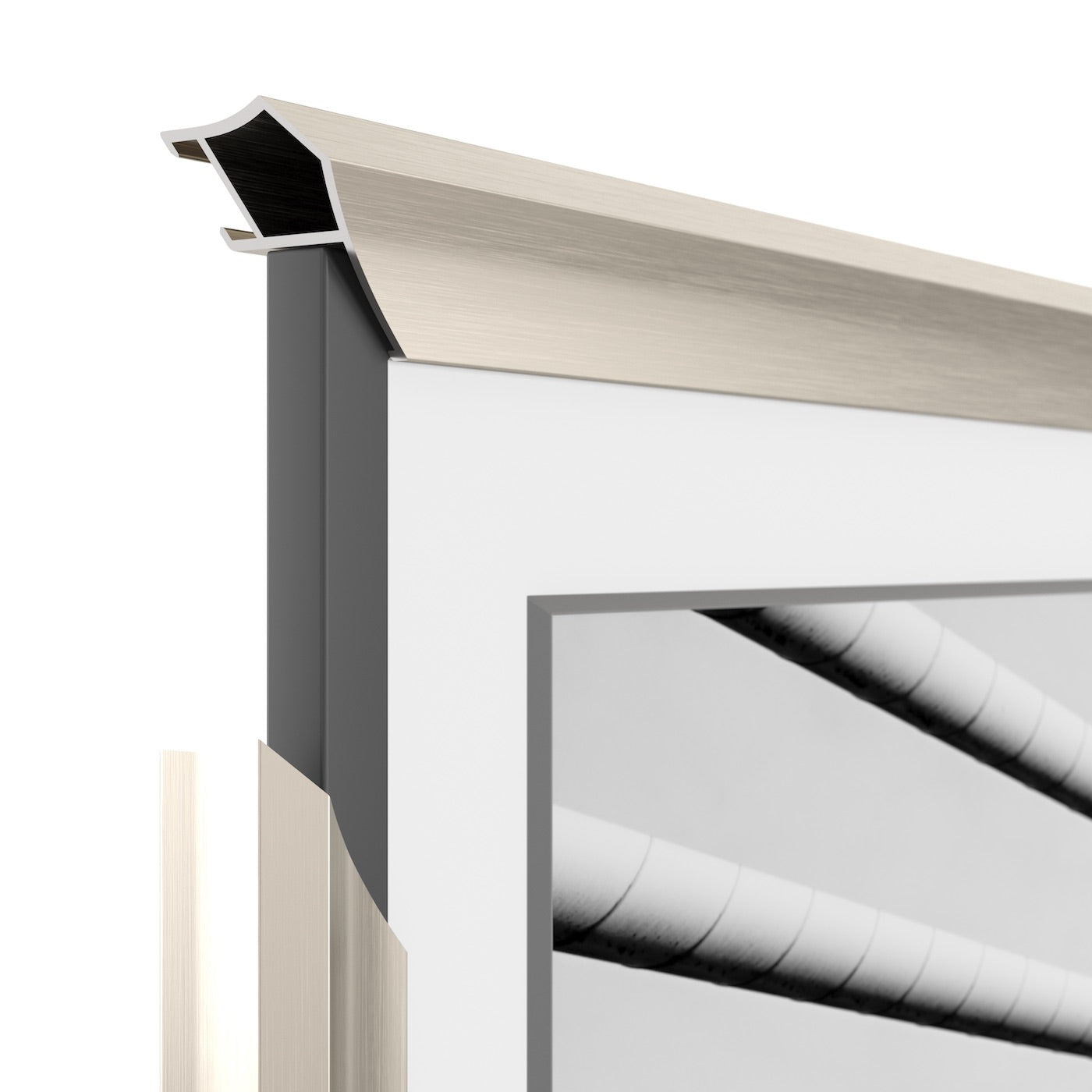 German Silver Alloy Prismatic Samsung Frame Bezel (2017-2020 Models) - Perfect for TV Screen Protection & Modern Home Decor