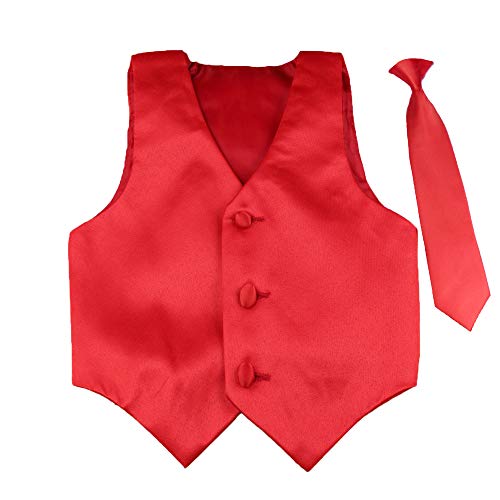 Satin Color Necktie & Vest Only